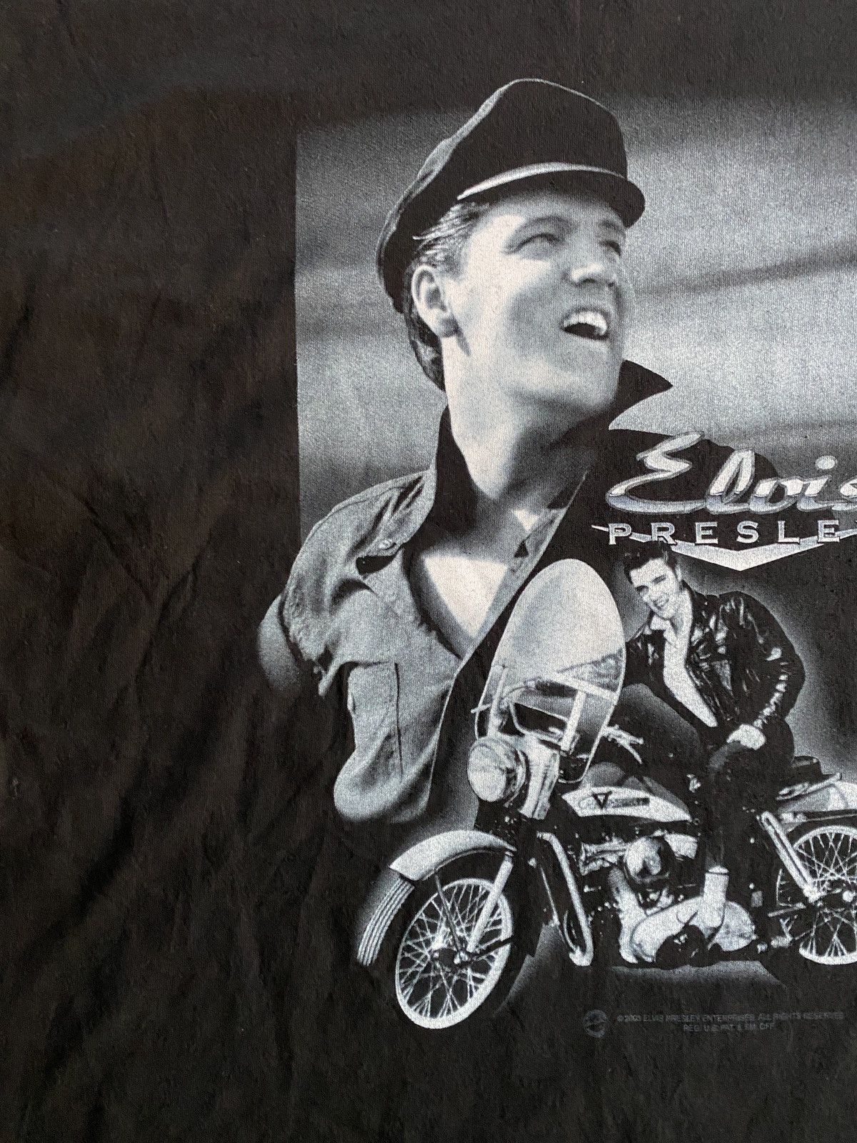 Alstyle × Band Tees × Vintage Vintage ‘03 Elvis Big Image Alstyle Tee Size US XL / EU 56 / 4 - 4 Thumbnail