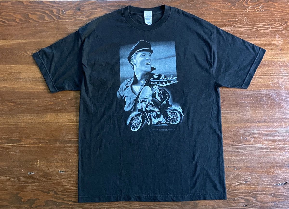 Alstyle × Band Tees × Vintage Vintage ‘03 Elvis Big Image Alstyle Tee Size US XL / EU 56 / 4 - 1 Thumbnail