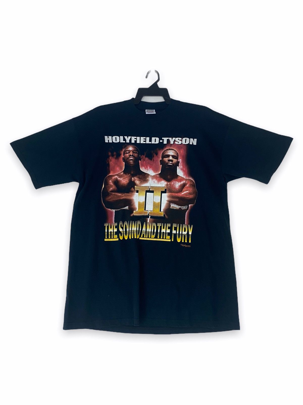 Vintage Vintage rare Mike Tyson Evander Holyfield boxing Size US L / EU 52-54 / 3 - 1 Thumbnail