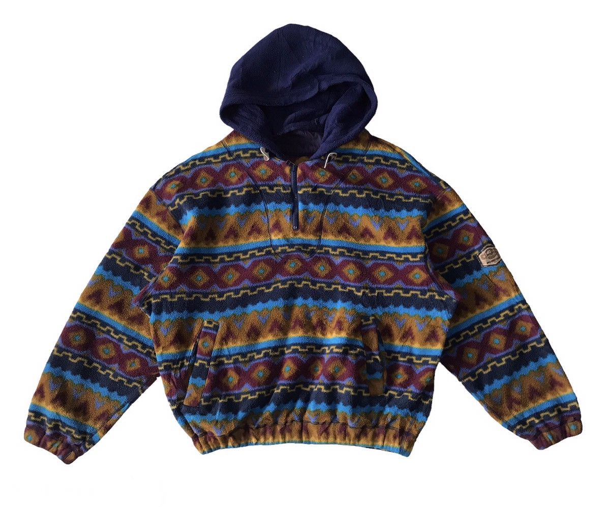 image of Navajo x Phenix Printed Native Nordy Phenix Polartec Fleece Pullover, Men's (Size Medium)