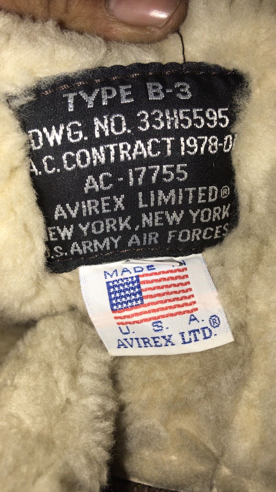Avirex Vintage B-3 avirex sheepskin us Air Force jacket Size US M / EU 48-50 / 2 - 5 Thumbnail