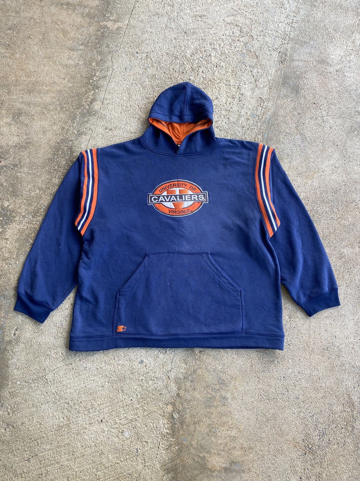 Starter × Vintage Vintage 90’s Starter Virginia Cavaliers Distressed Hoodie Size US XL / EU 56 / 4 - 1 Thumbnail