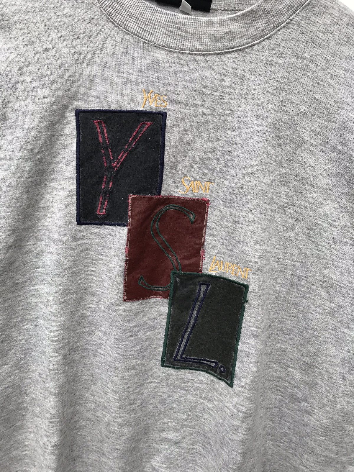 Yves Saint Laurent Yvessaintlaurent Ysl Pour Homme Italy Spellout Sweatshirt Size US M / EU 48-50 / 2 - 2 Thumbnail