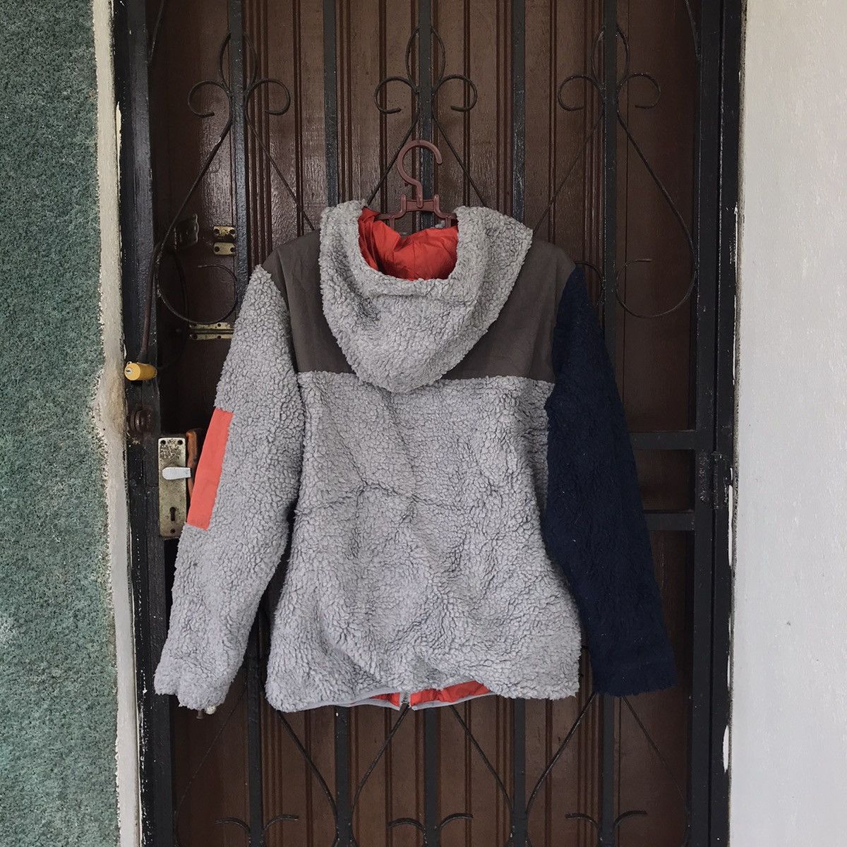 Japanese Brand Amina Block Colour Style Fleece Jacket Hooded Size US L / EU 52-54 / 3 - 2 Thumbnail