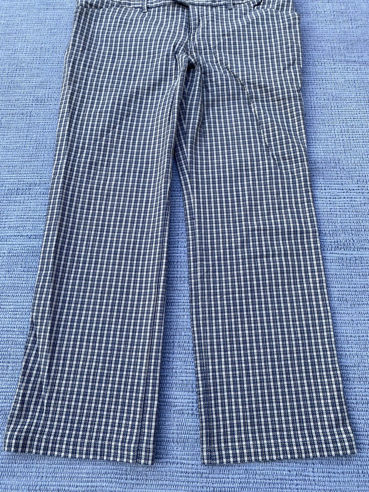 45rpm × Japanese Brand blue small checked pants Size 28" / US 6 / IT 42 - 4 Thumbnail