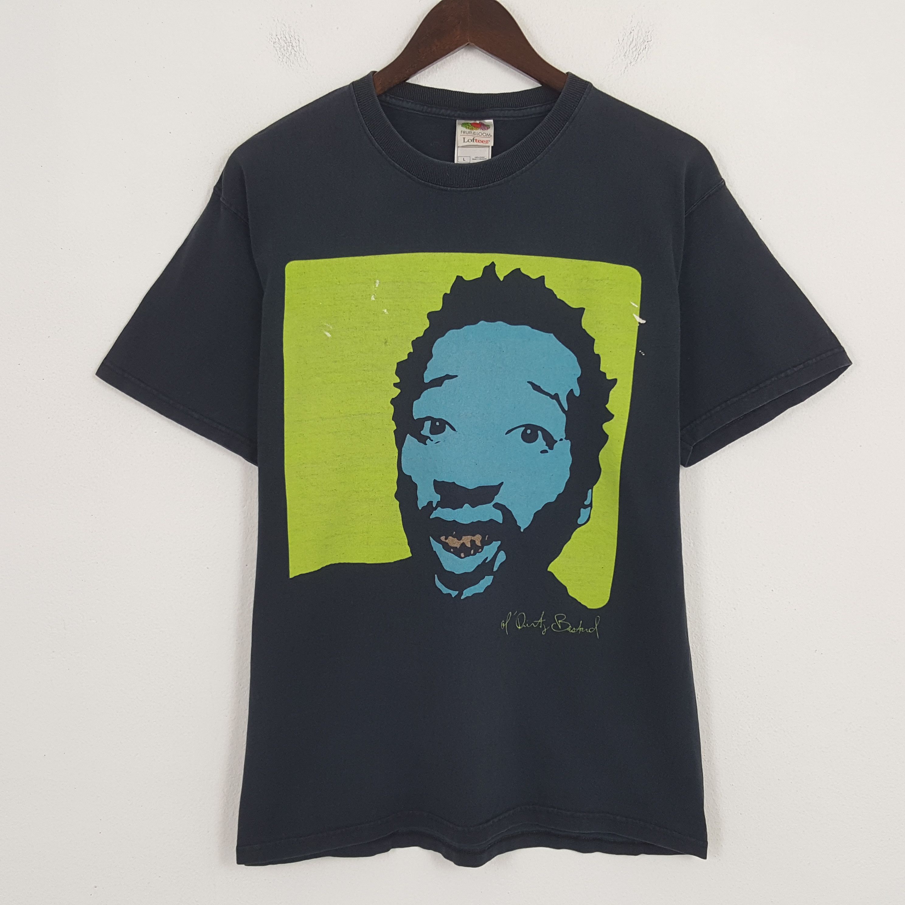 image of Band Tees x Vintage Ol' Dirty Bastard American Band Tshirt in Blue Black, Men's (Size Large)