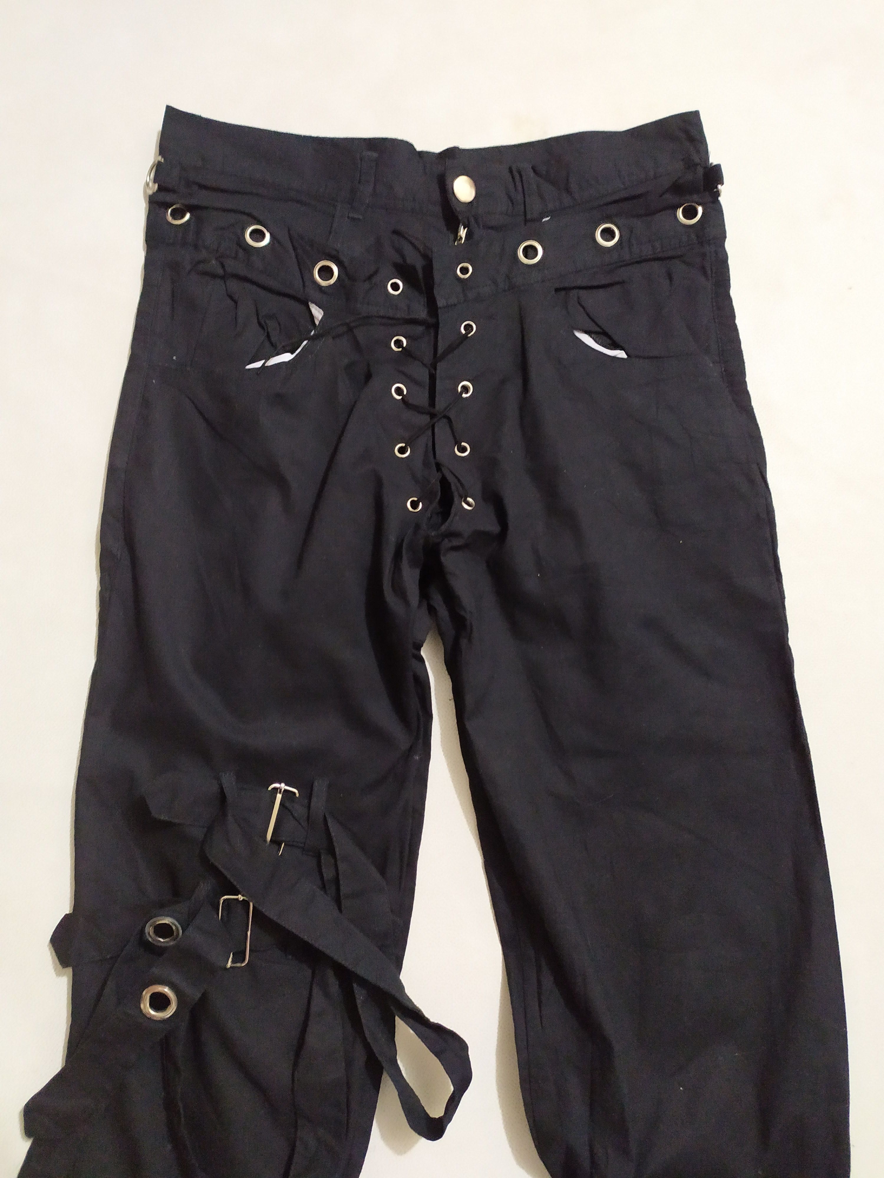 Japanese Brand 🔥Rosselio Bondage Punk Zipper Pants Size US 29 - 14 Thumbnail
