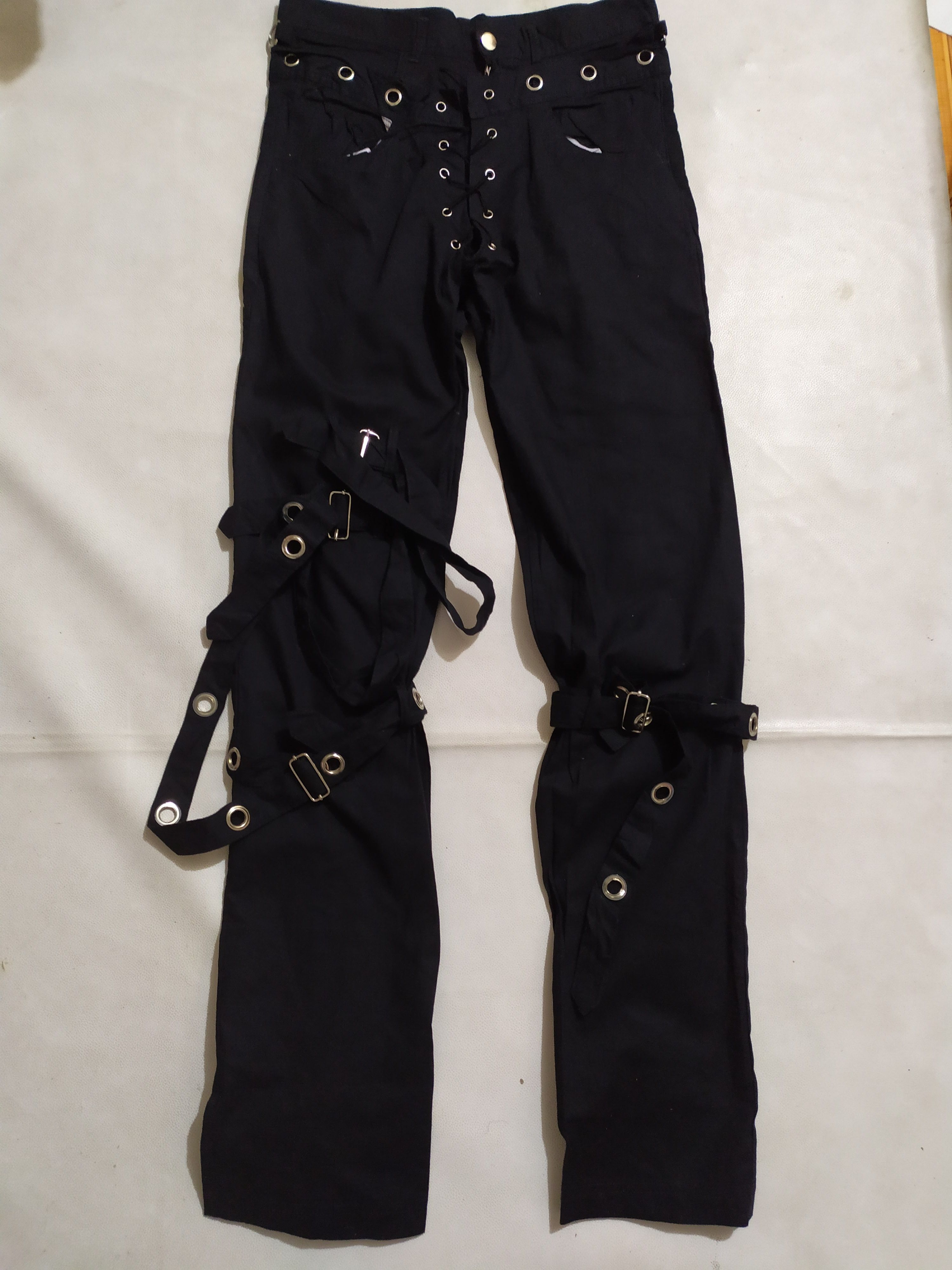 Japanese Brand 🔥Rosselio Bondage Punk Zipper Pants Size US 29 - 13 Thumbnail
