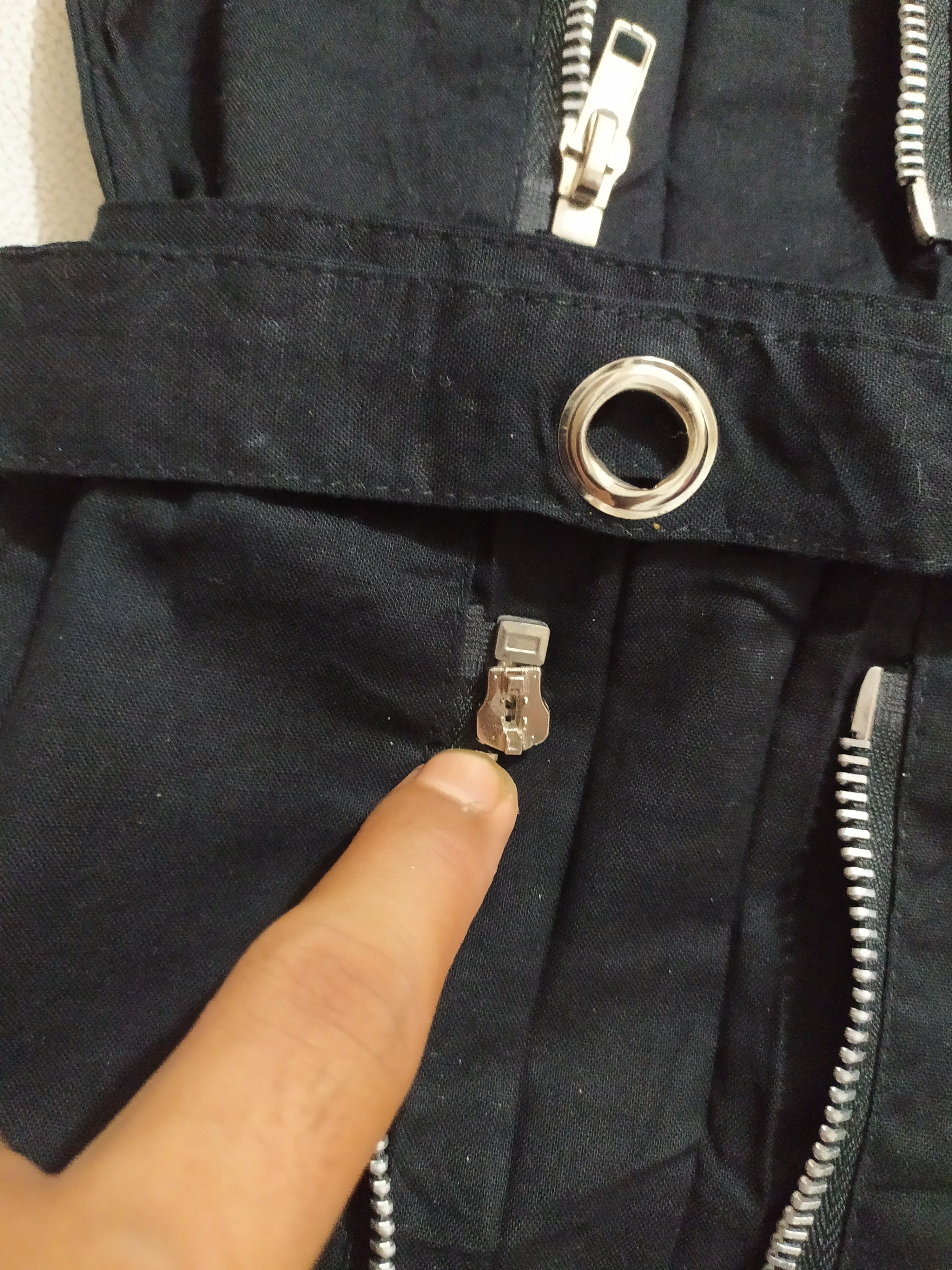 Japanese Brand 🔥Rosselio Bondage Punk Zipper Pants Size US 29 - 10 Thumbnail