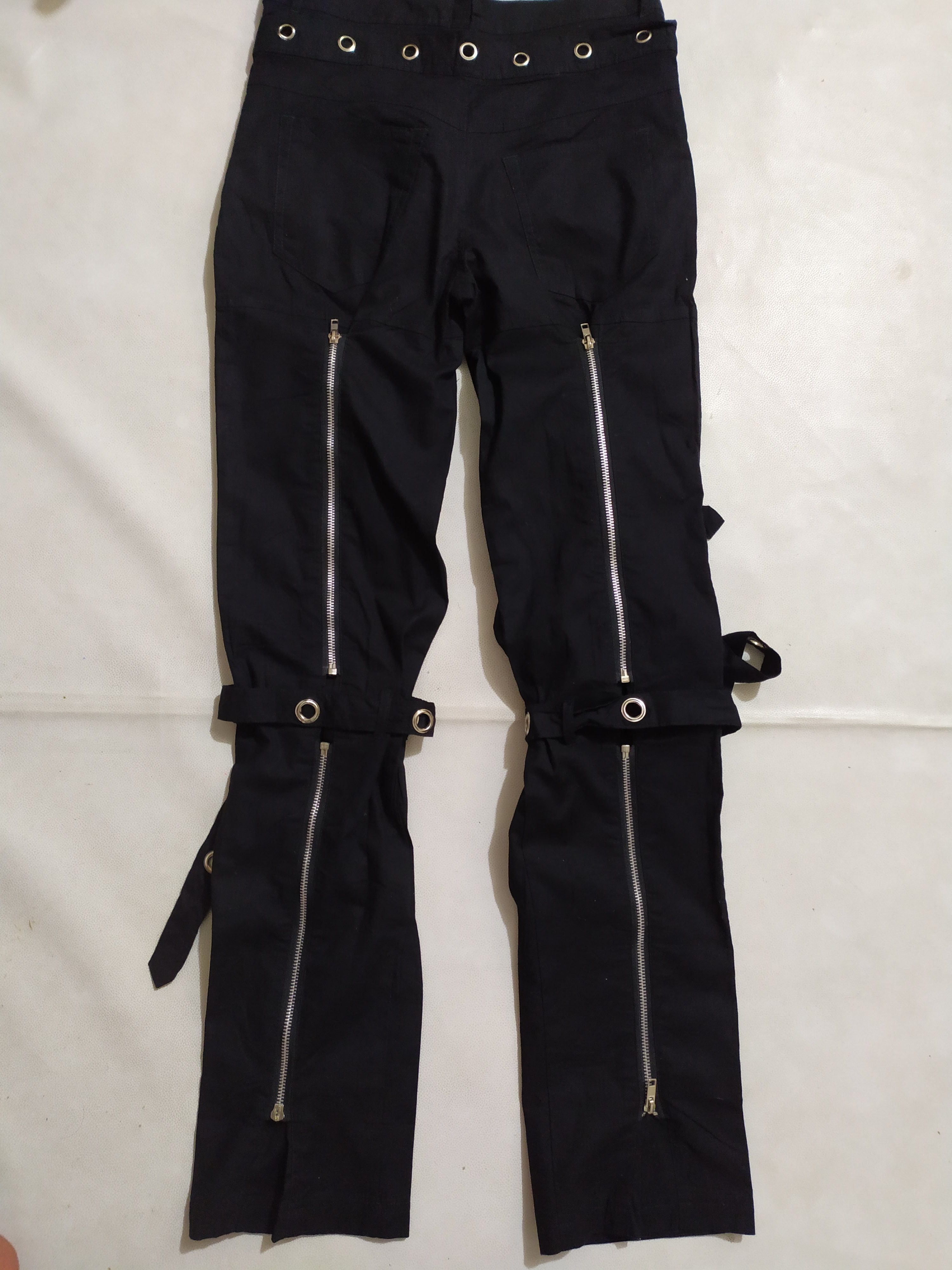 Japanese Brand 🔥Rosselio Bondage Punk Zipper Pants Size US 29 - 11 Thumbnail