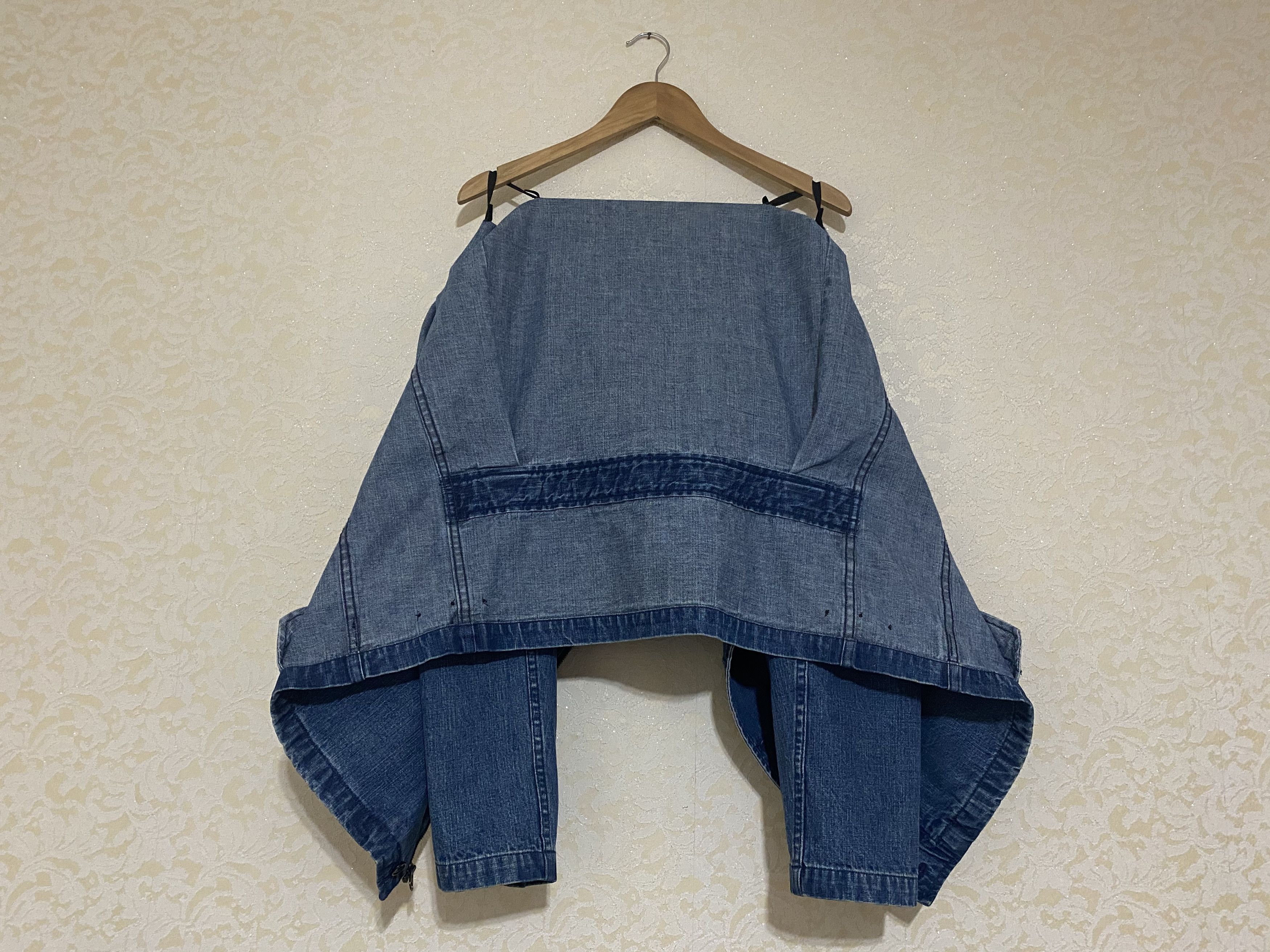 Polo Ralph Lauren Vintage Polo Ralph Lauren Asymmetrical Denim Biker Jacket Size US L / EU 52-54 / 3 - 8 Thumbnail