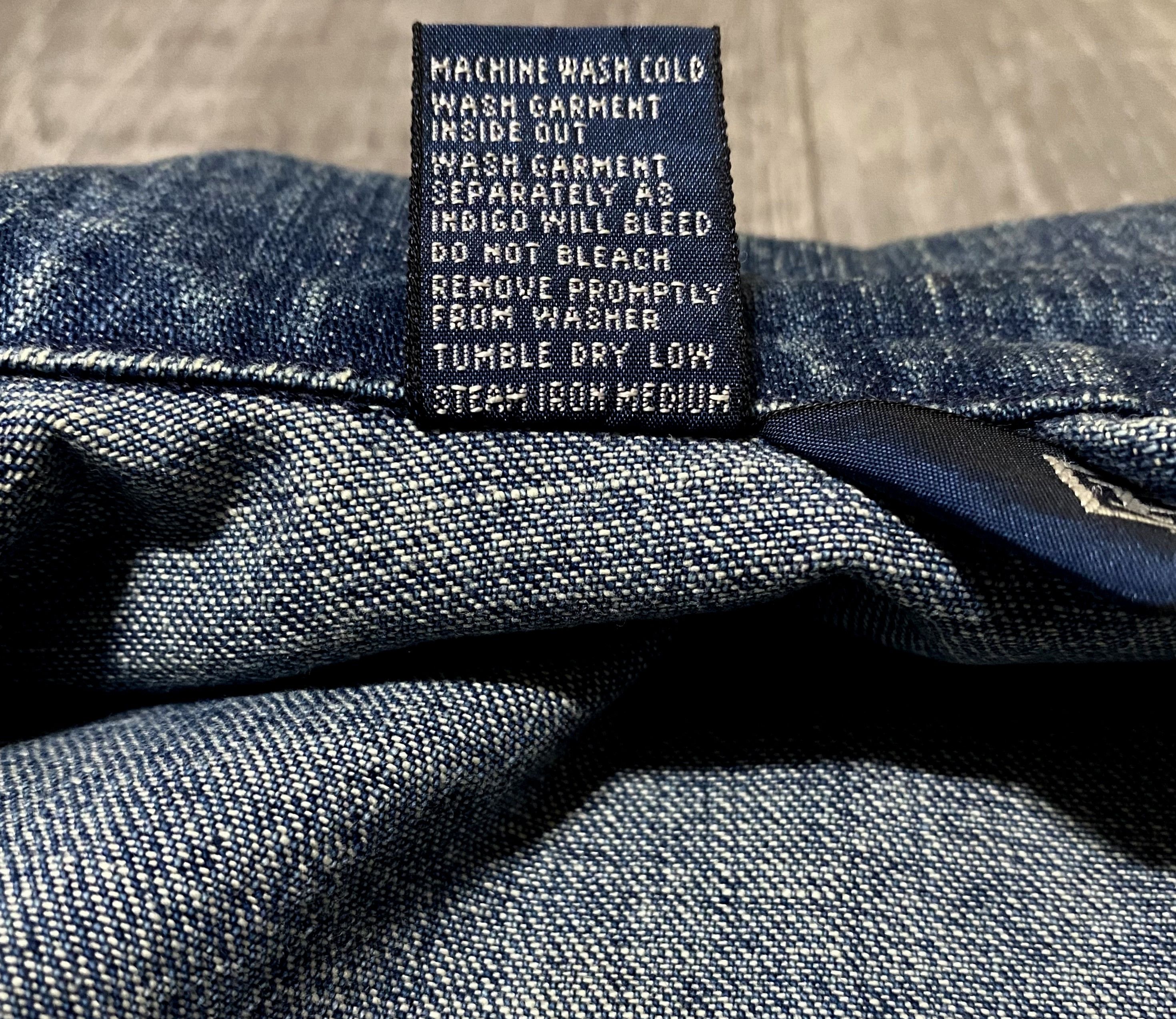 Polo Ralph Lauren Vintage Polo Ralph Lauren Asymmetrical Denim Biker Jacket Size US L / EU 52-54 / 3 - 16 Thumbnail