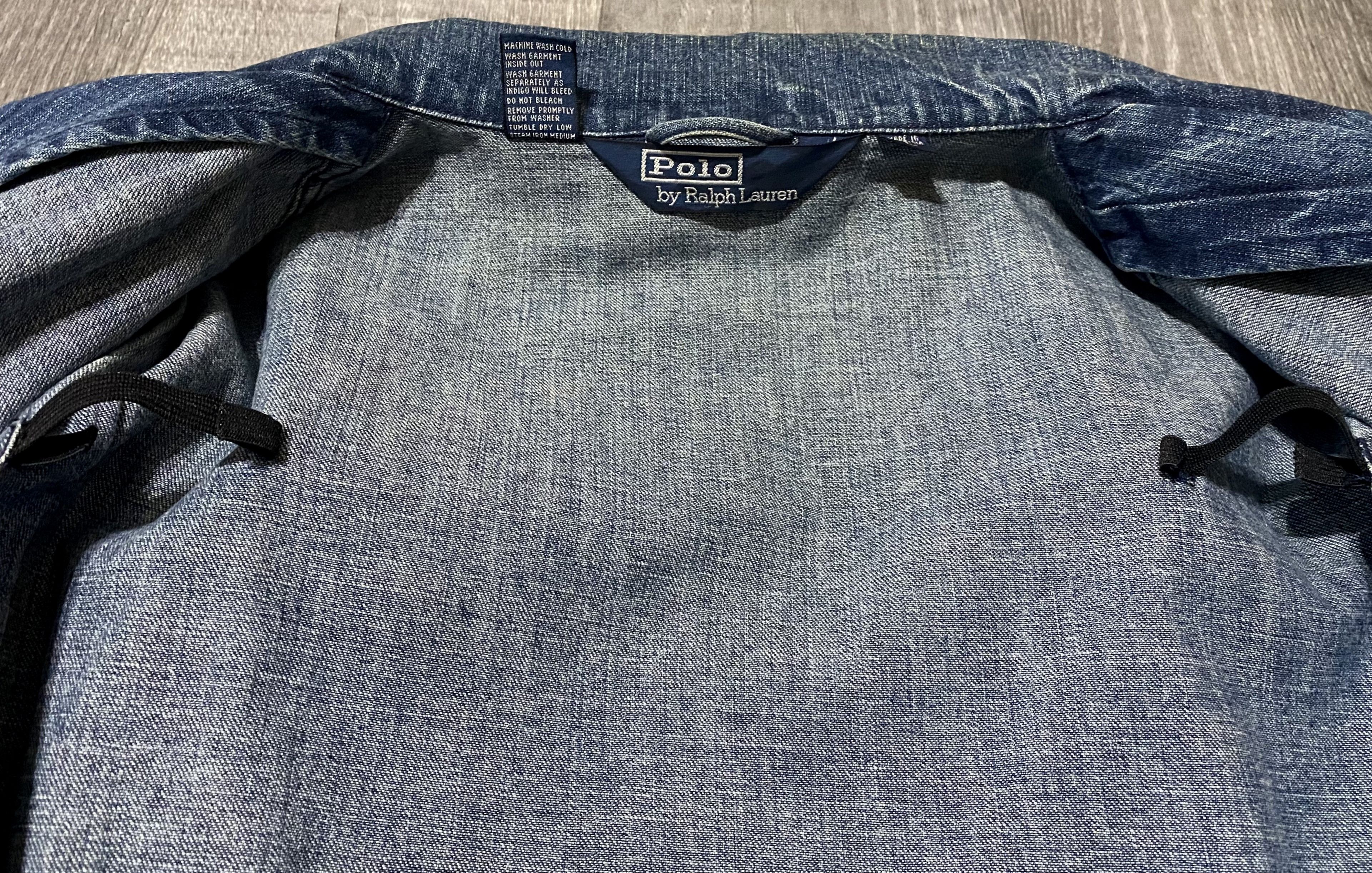 Polo Ralph Lauren Vintage Polo Ralph Lauren Asymmetrical Denim Biker Jacket Size US L / EU 52-54 / 3 - 12 Thumbnail
