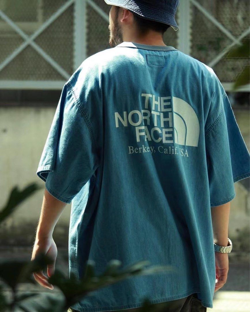 Japanese Brand × Nanamica × The North Face The North Face Japan Purple Label Light Denim Tshirt Size US M / EU 48-50 / 2 - 1 Thumbnail