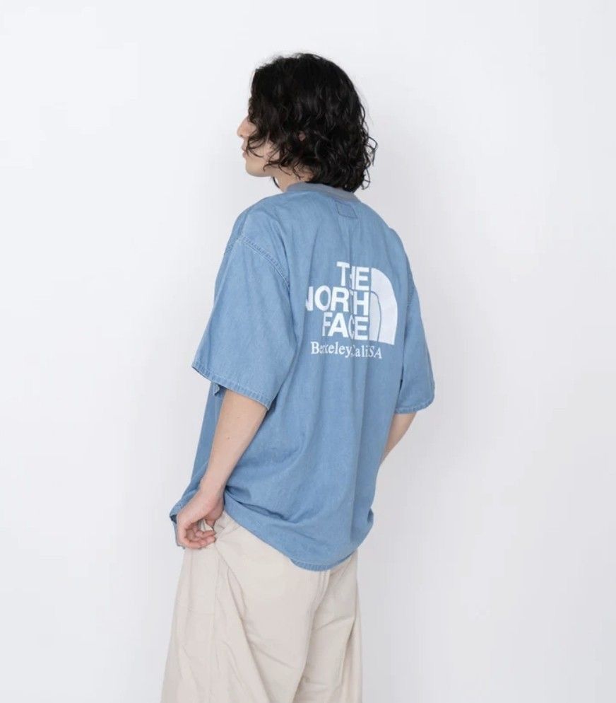 Japanese Brand × Nanamica × The North Face The North Face Japan Purple Label Light Denim Tshirt Size US M / EU 48-50 / 2 - 11 Thumbnail
