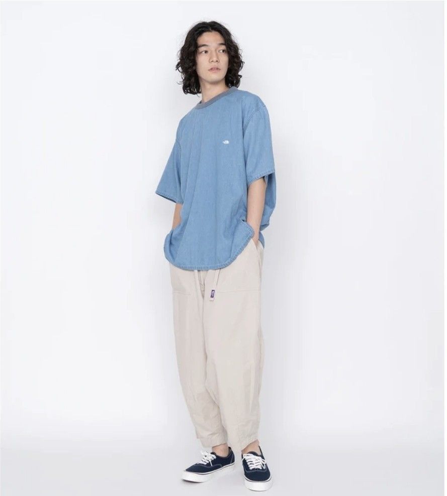Japanese Brand × Nanamica × The North Face The North Face Japan Purple Label Light Denim Tshirt Size US M / EU 48-50 / 2 - 12 Thumbnail