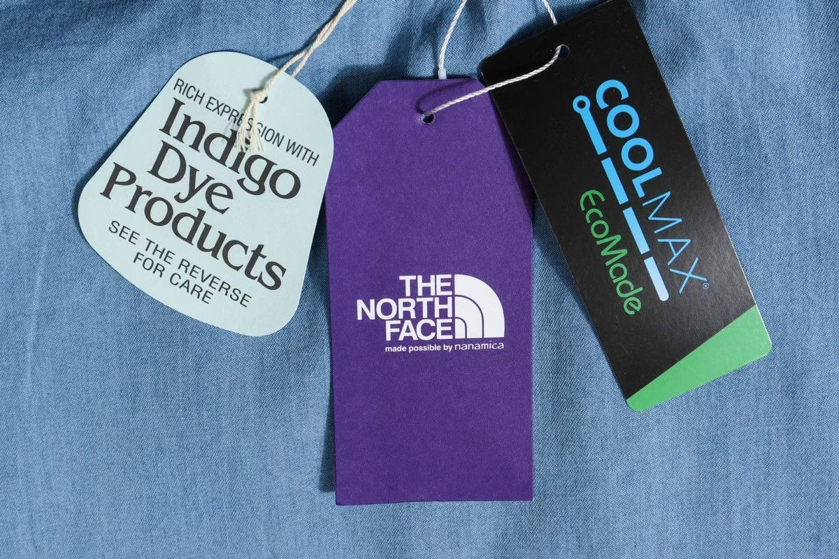 Japanese Brand × Nanamica × The North Face The North Face Japan Purple Label Light Denim Tshirt Size US M / EU 48-50 / 2 - 6 Thumbnail