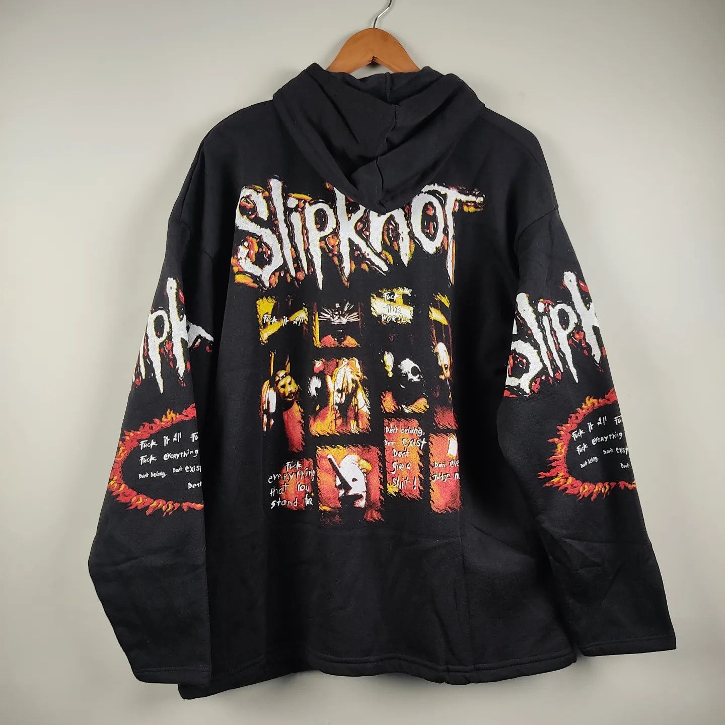 Band Tees × Slipknot × Vintage 90's Slipknot Hoodie Size US XL / EU 56 / 4 - 4 Thumbnail