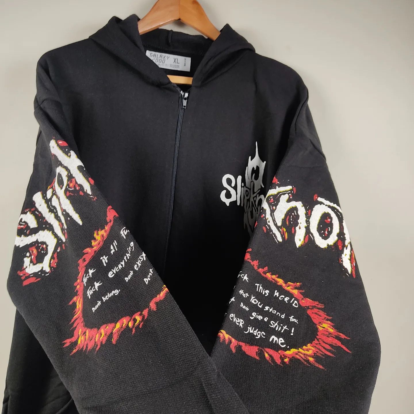 Band Tees × Slipknot × Vintage 90's Slipknot Hoodie Size US XL / EU 56 / 4 - 5 Thumbnail