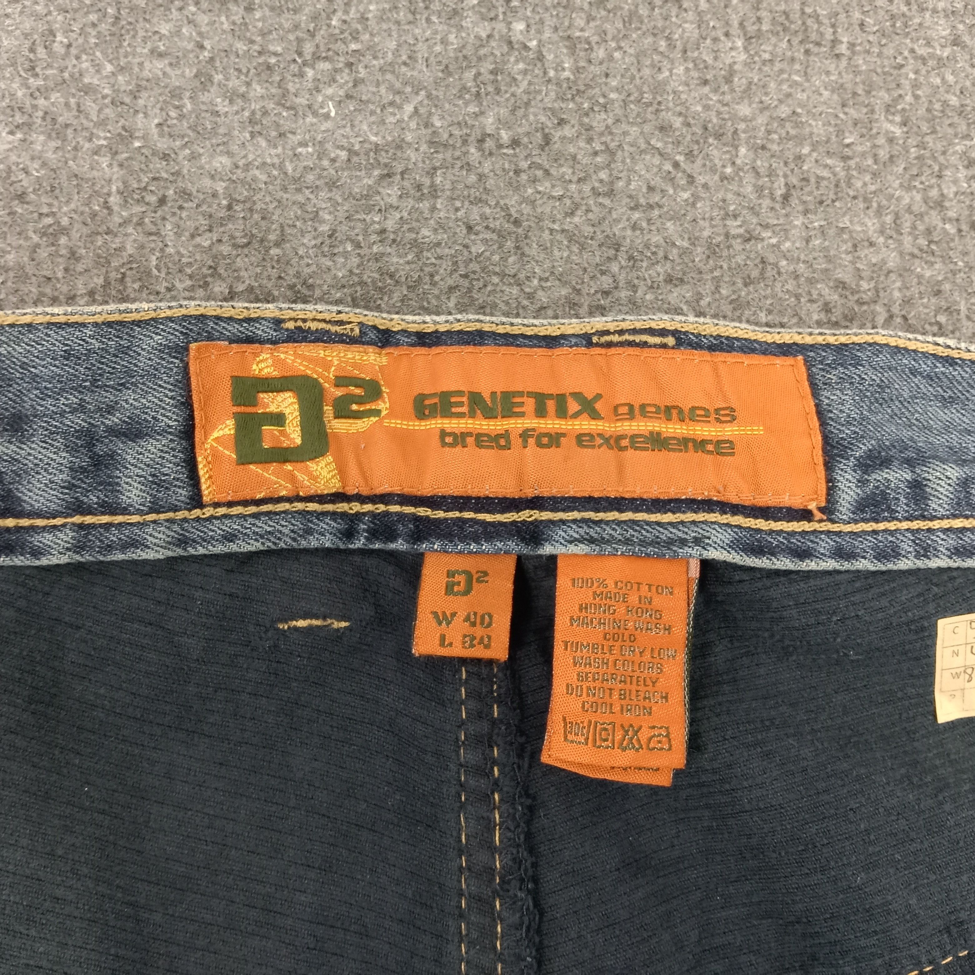 Japanese Brand × Vintage Genetix Genes Japanese Brand Art Style Denim Jeans Size US 42 / EU 58 - 9 Thumbnail