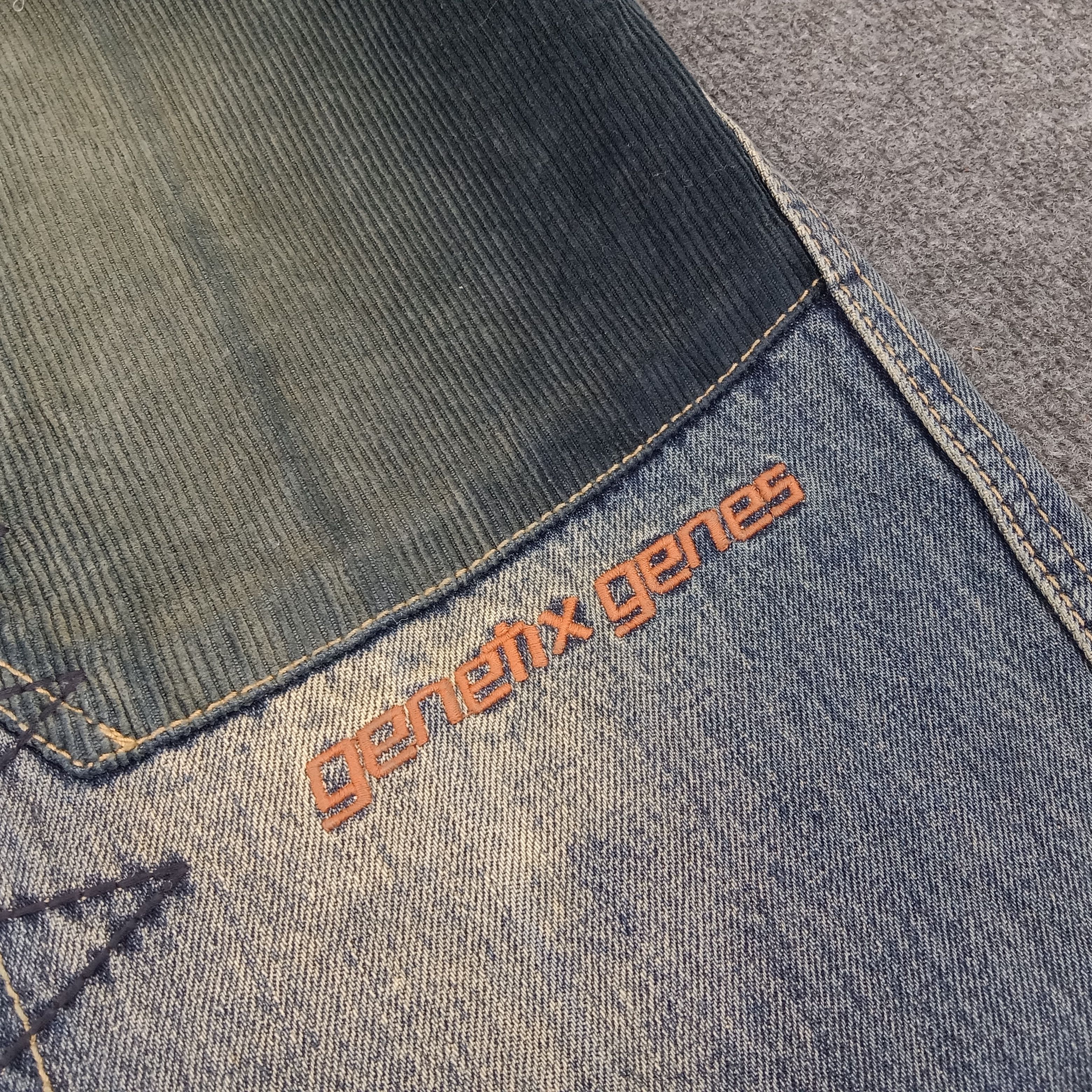 Japanese Brand × Vintage Genetix Genes Japanese Brand Art Style Denim Jeans Size US 42 / EU 58 - 13 Thumbnail