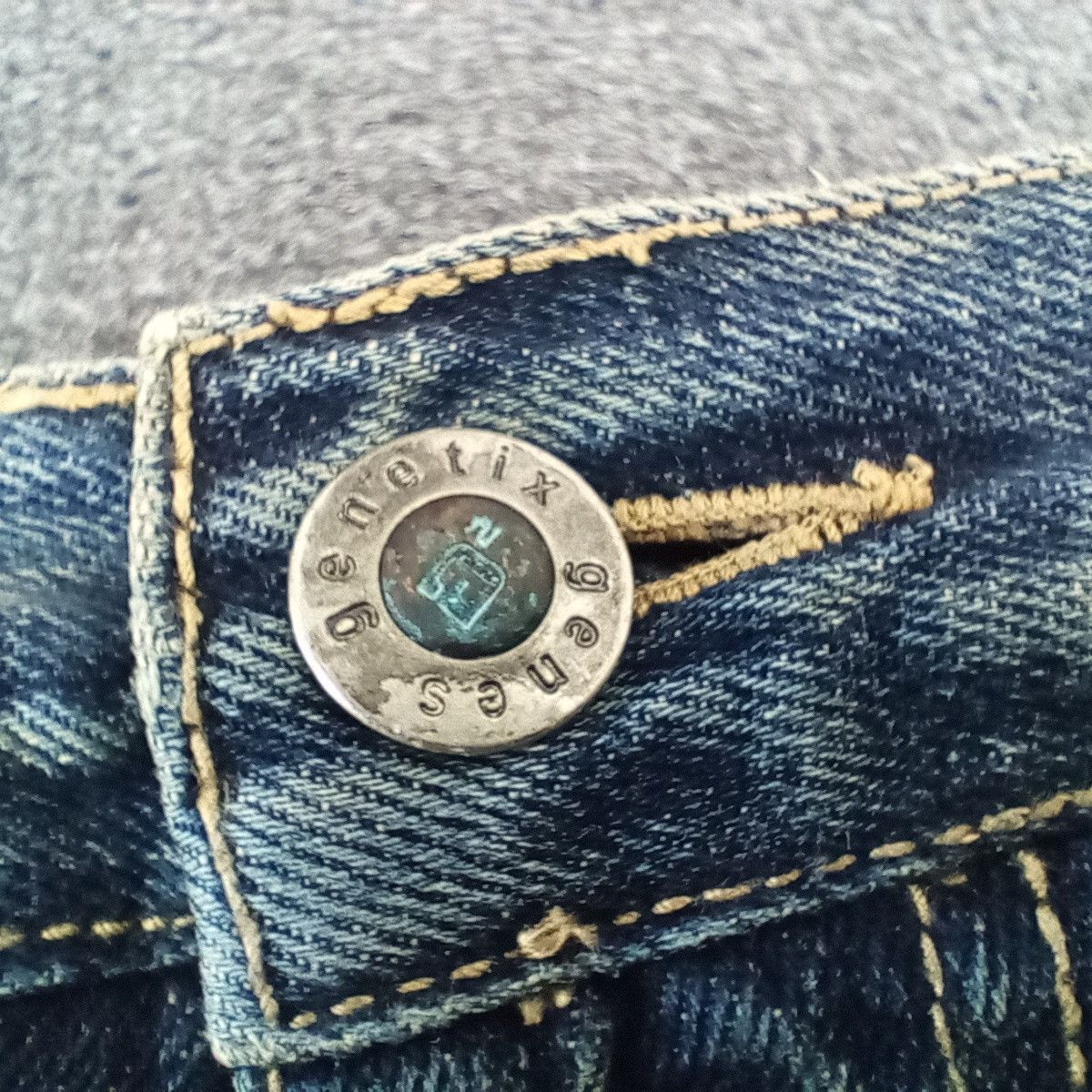 Japanese Brand × Vintage Genetix Genes Japanese Brand Art Style Denim Jeans Size US 42 / EU 58 - 7 Thumbnail