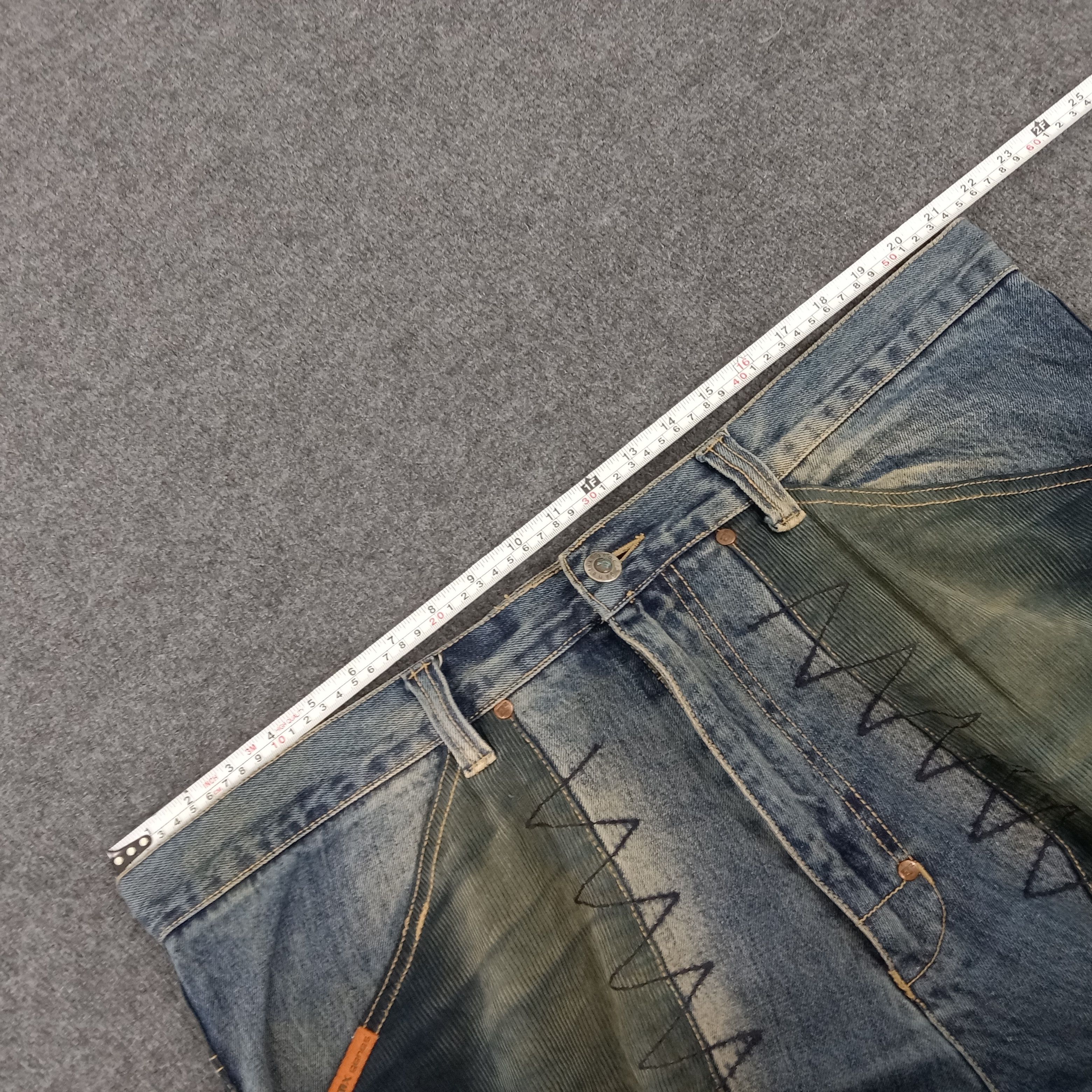 Japanese Brand × Vintage Genetix Genes Japanese Brand Art Style Denim Jeans Size US 42 / EU 58 - 19 Thumbnail