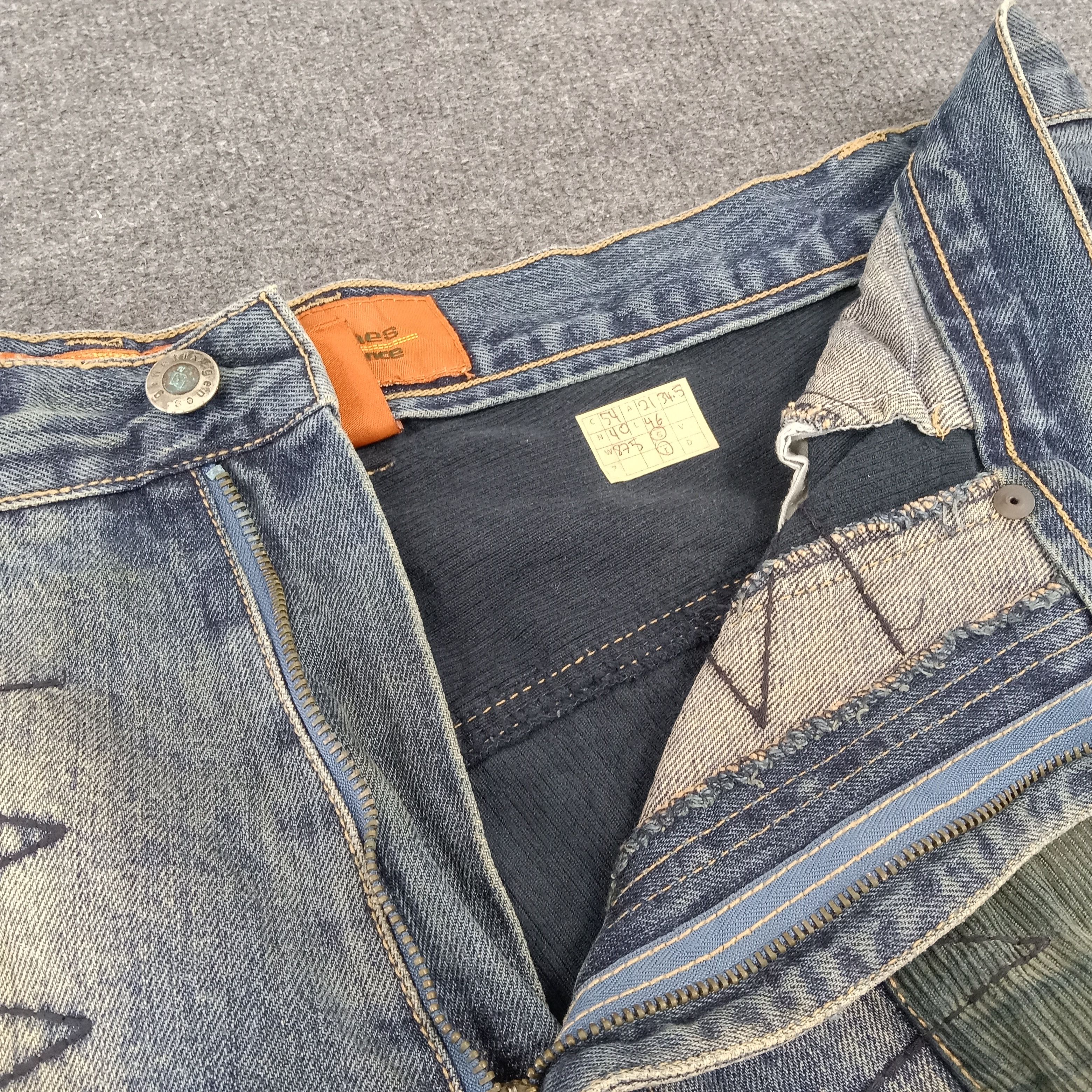 Japanese Brand × Vintage Genetix Genes Japanese Brand Art Style Denim Jeans Size US 42 / EU 58 - 8 Thumbnail