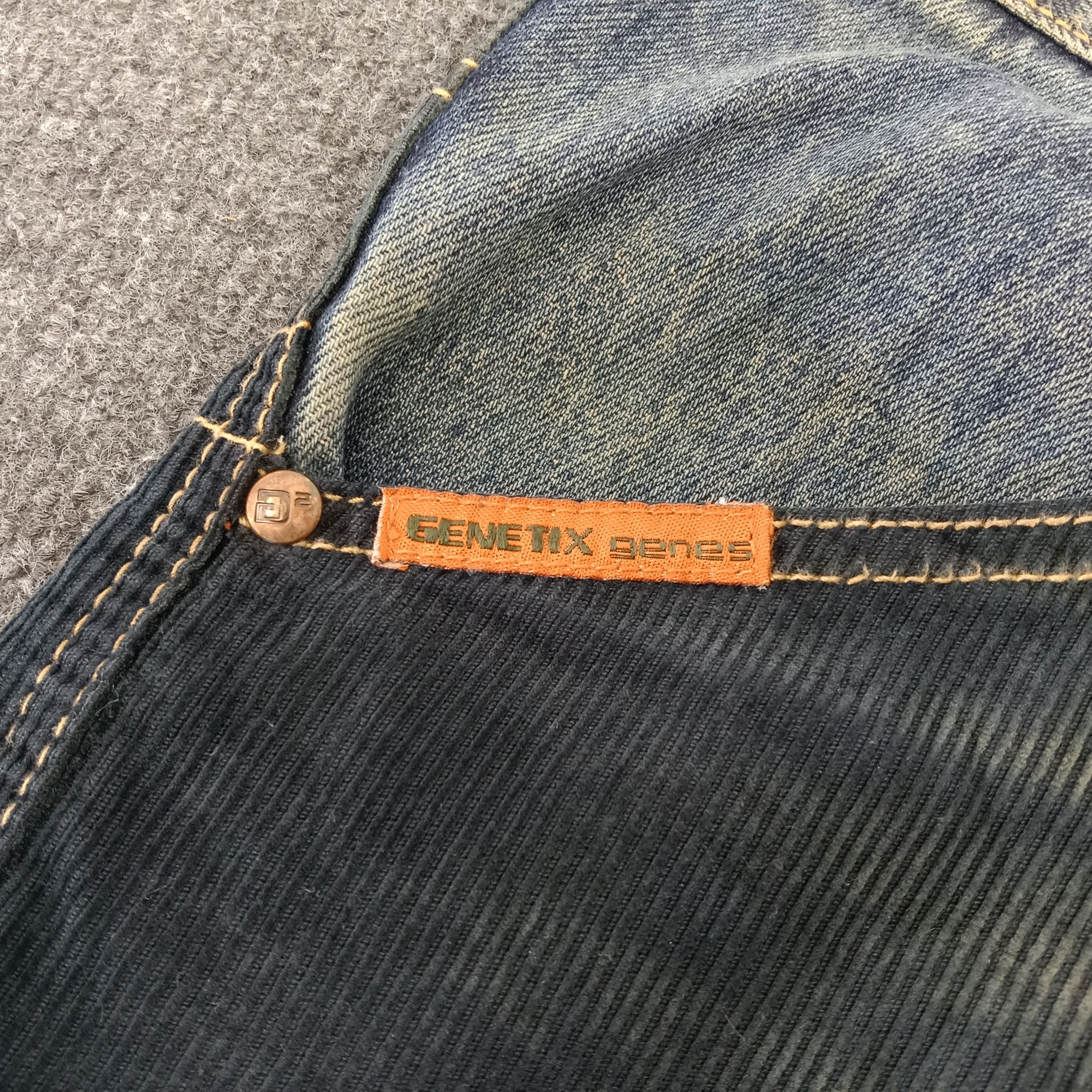 Japanese Brand × Vintage Genetix Genes Japanese Brand Art Style Denim Jeans Size US 42 / EU 58 - 12 Thumbnail