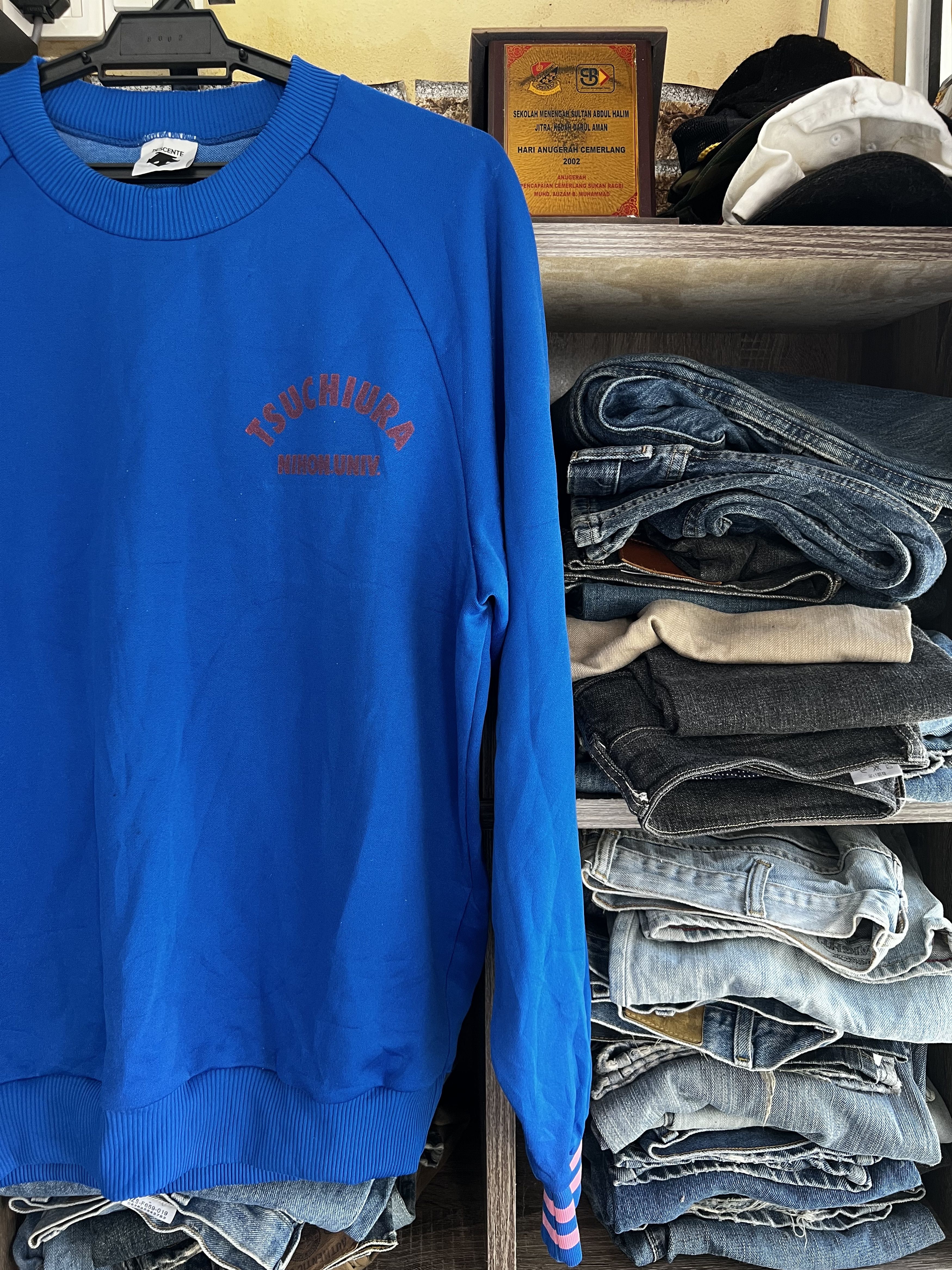 Descente 🔥Vintage Blue Descente Crewneck Sweatshirts Size US M / EU 48-50 / 2 - 2 Thumbnail