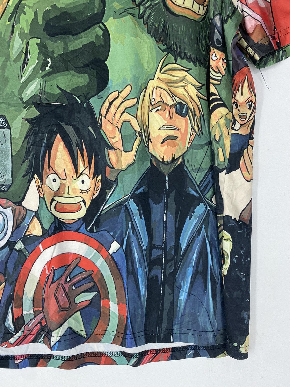 Anime × Marvel Comics × One Piece Rare collaboration Size US XL / EU 56 / 4 - 3 Thumbnail