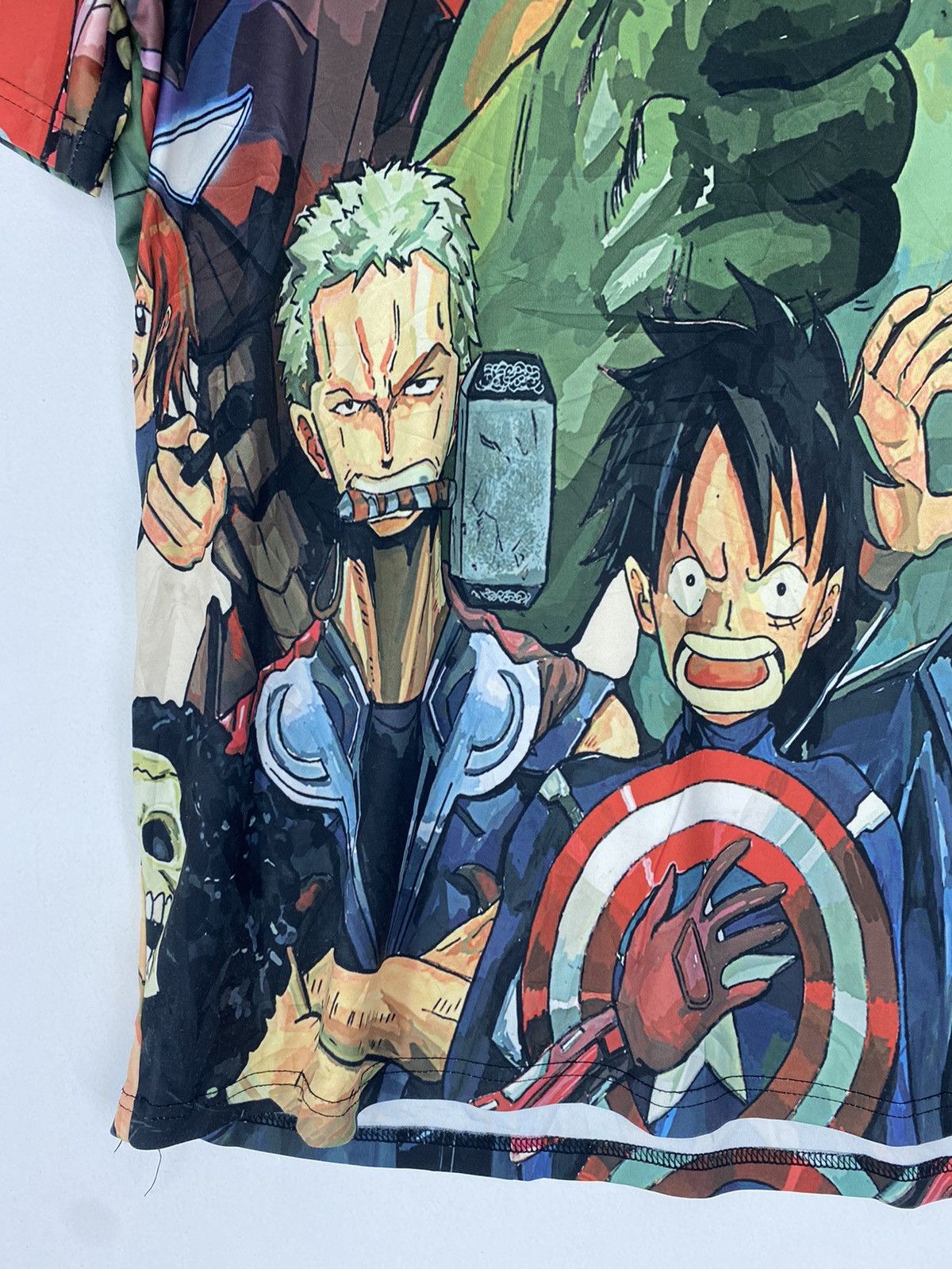 Anime × Marvel Comics × One Piece Rare collaboration Size US XL / EU 56 / 4 - 4 Thumbnail