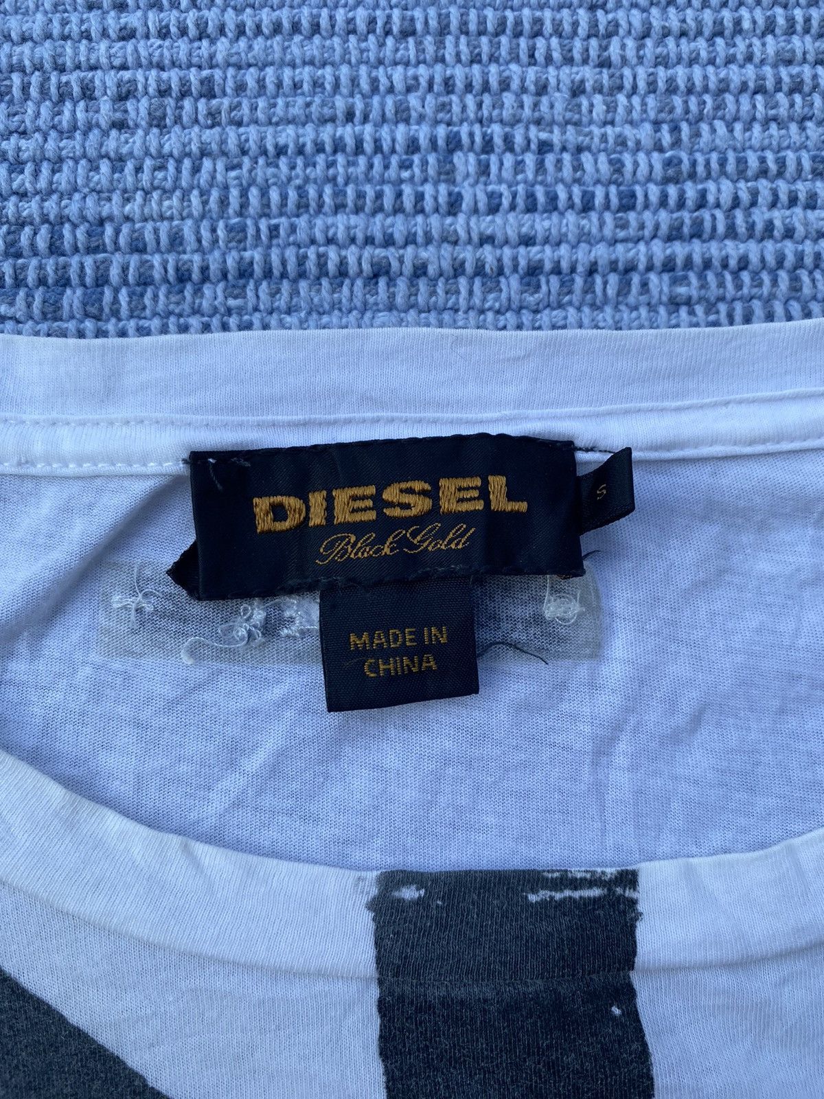 Diesel white printed tee Size US S / EU 44-46 / 1 - 2 Thumbnail