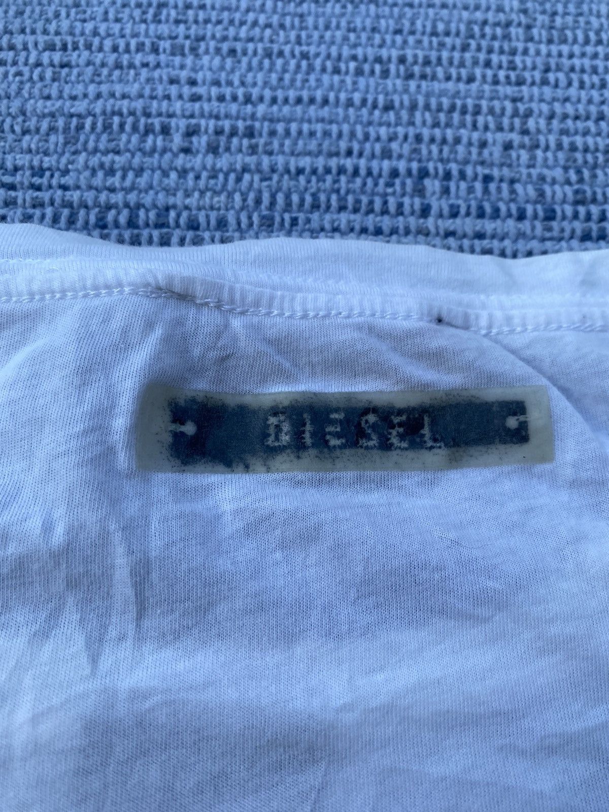 Diesel white printed tee Size US S / EU 44-46 / 1 - 7 Thumbnail