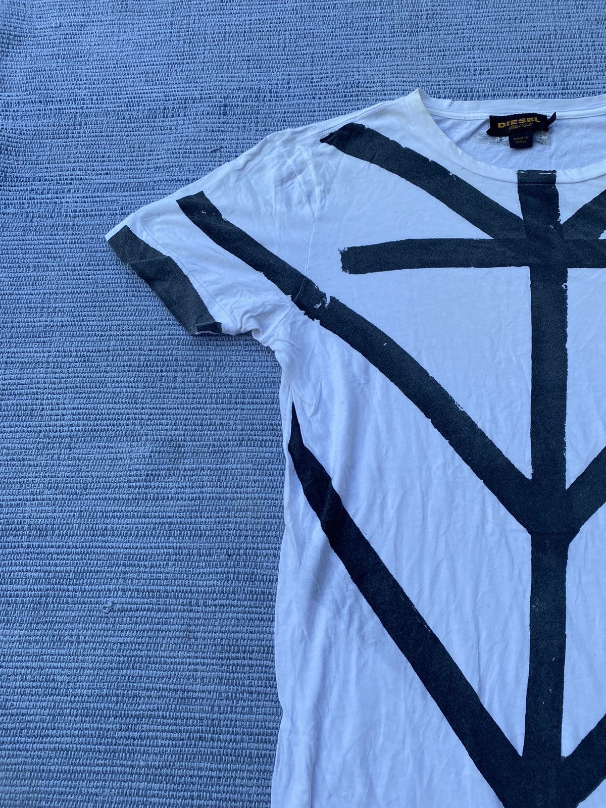 Diesel white printed tee Size US S / EU 44-46 / 1 - 5 Thumbnail