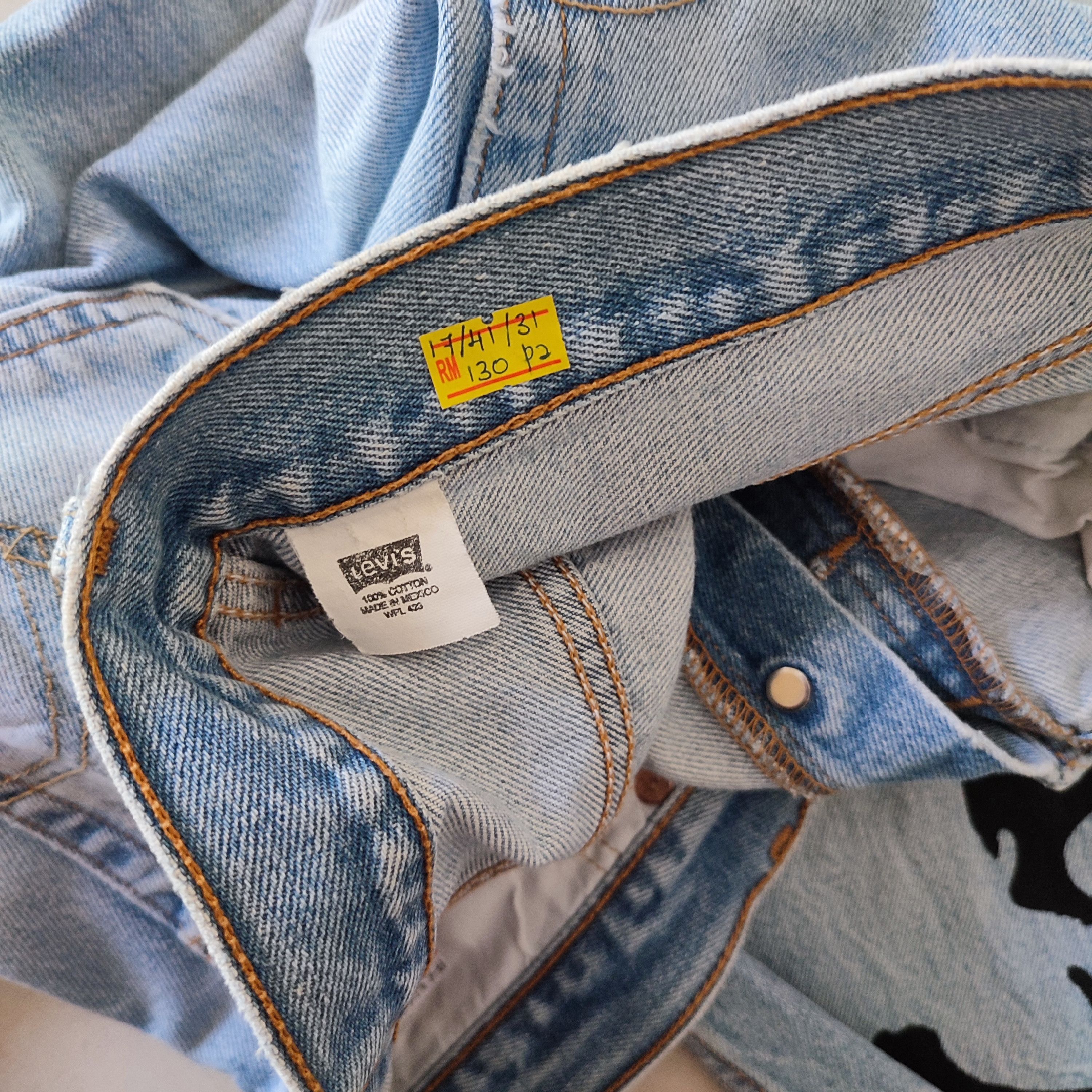 Levi's × Vintage Vintage 90's Levi's Custom Skull Style Distressed Jeans Size US 34 / EU 50 - 8 Thumbnail