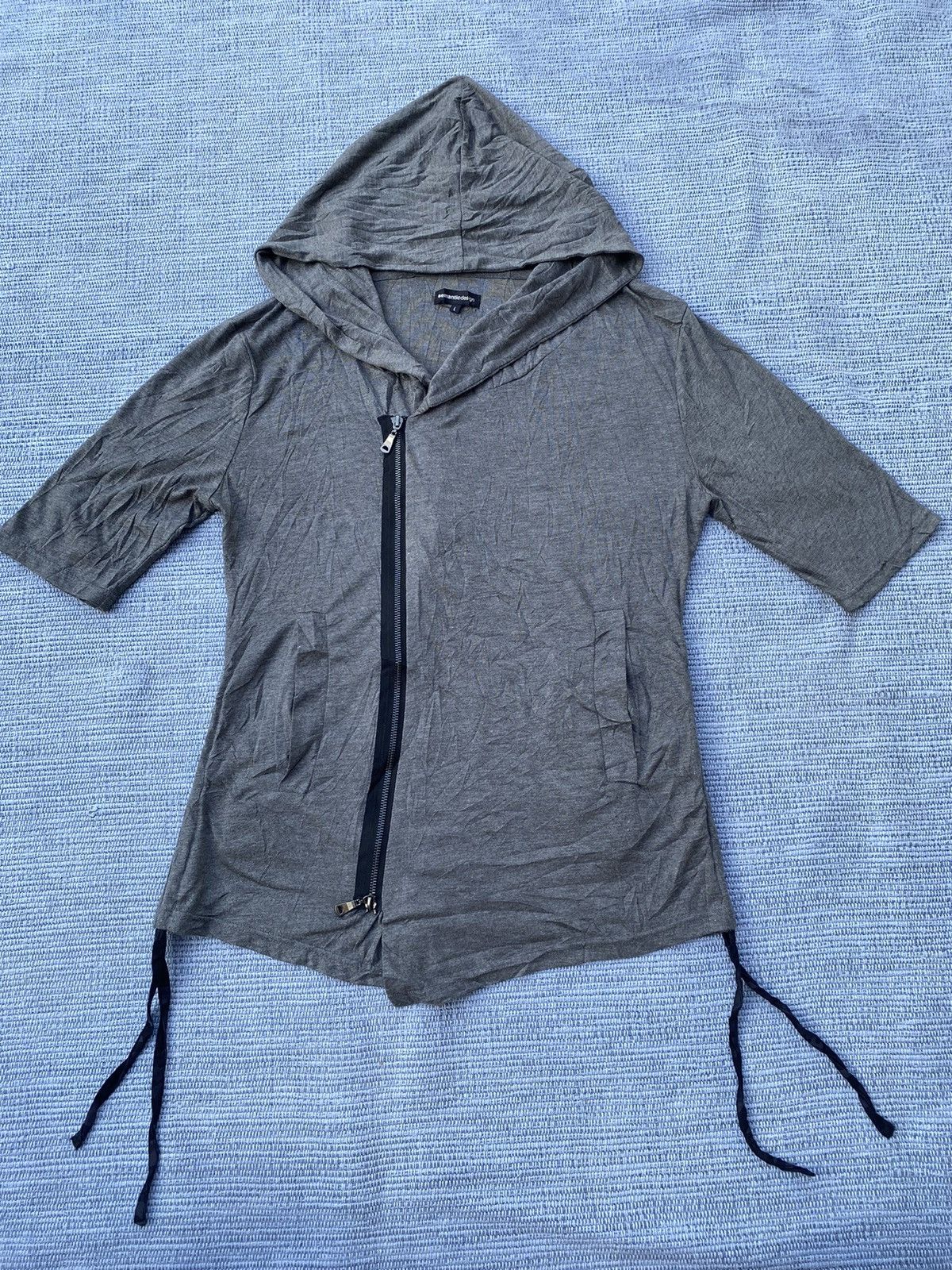 Japanese Brand semantic design assymetrical zipper with hoodie Size US L / EU 52-54 / 3 - 1 Thumbnail
