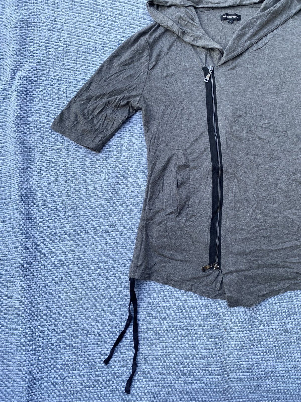 Japanese Brand semantic design assymetrical zipper with hoodie Size US L / EU 52-54 / 3 - 4 Thumbnail