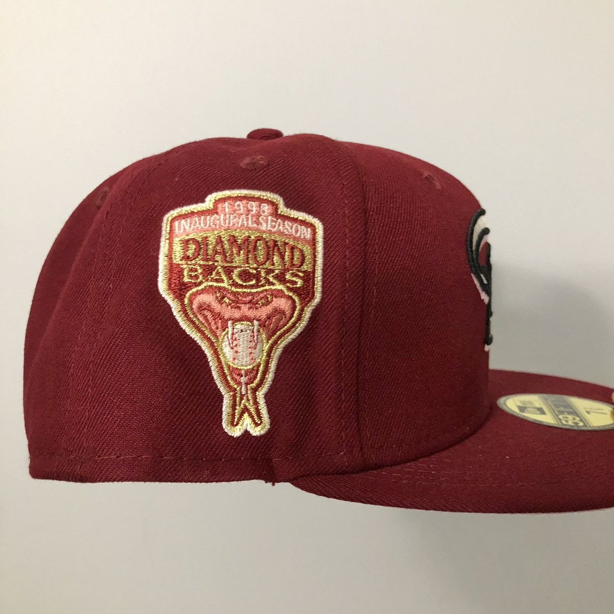 Hat Club × MLB × New Era 🍰 7 3/8 Hat Club Red Velvet Arizona Diamondbacks Pink UV Size ONE SIZE - 3 Thumbnail