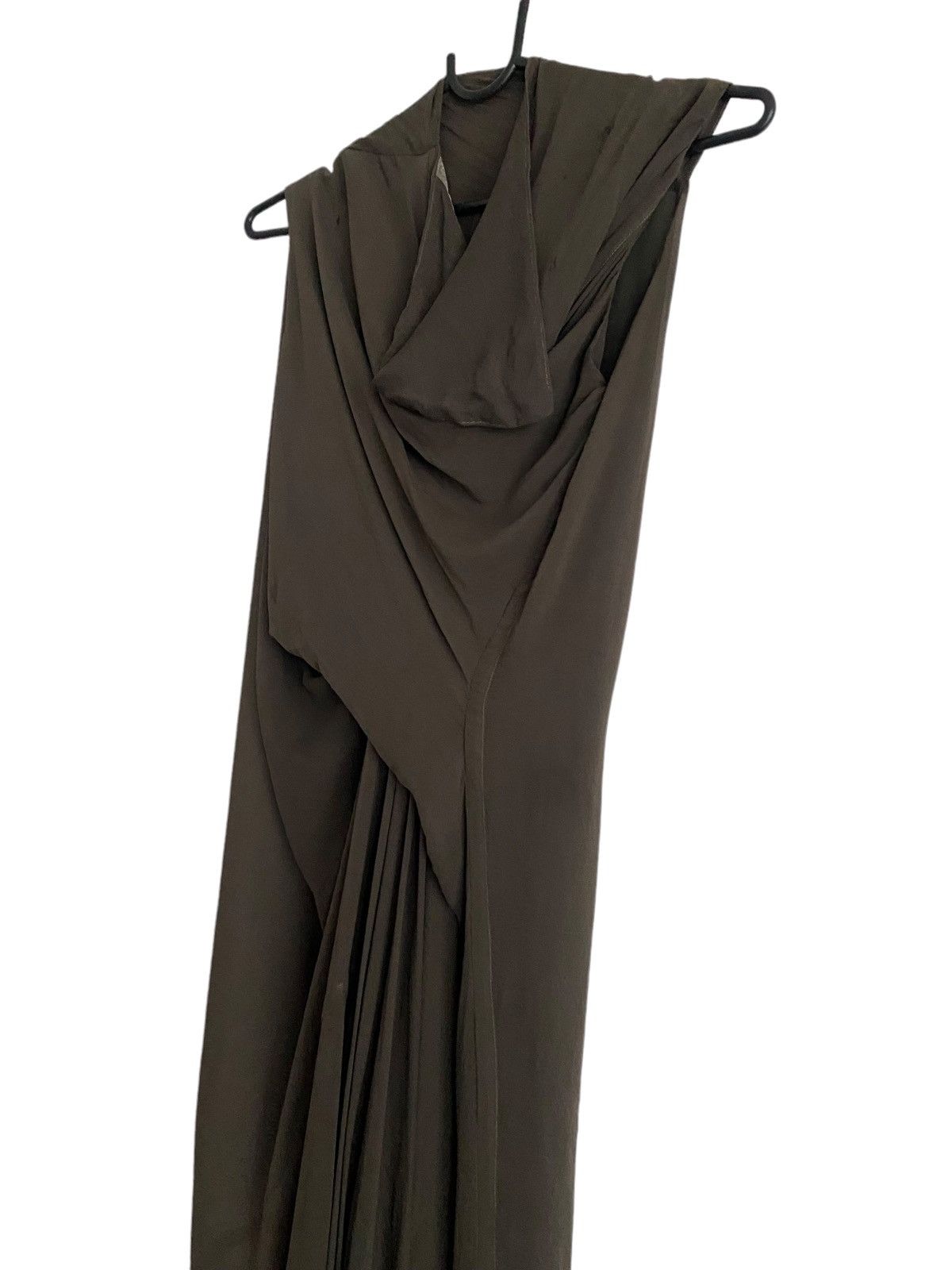 Rick Owens SS12 NASKA brown tornado dress with draping and pleats Size S / US 4 / IT 40 - 3 Thumbnail