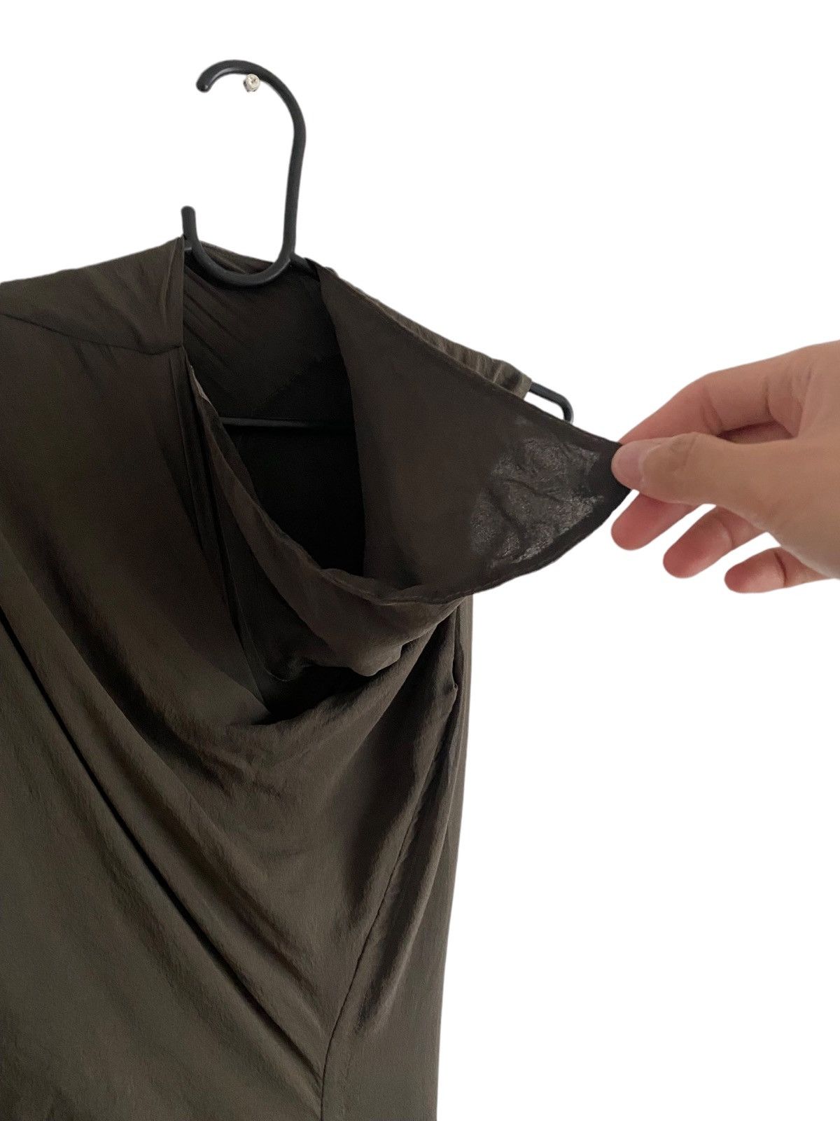 Rick Owens SS12 NASKA brown tornado dress with draping and pleats Size S / US 4 / IT 40 - 7 Thumbnail