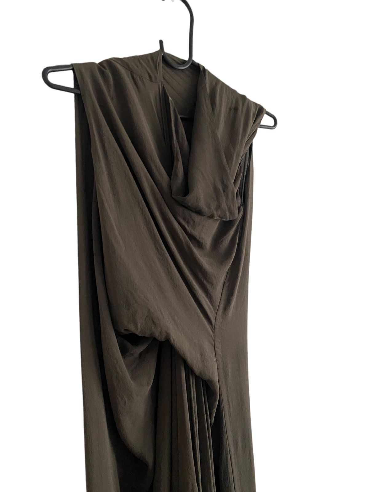 Rick Owens SS12 NASKA brown tornado dress with draping and pleats Size S / US 4 / IT 40 - 4 Thumbnail