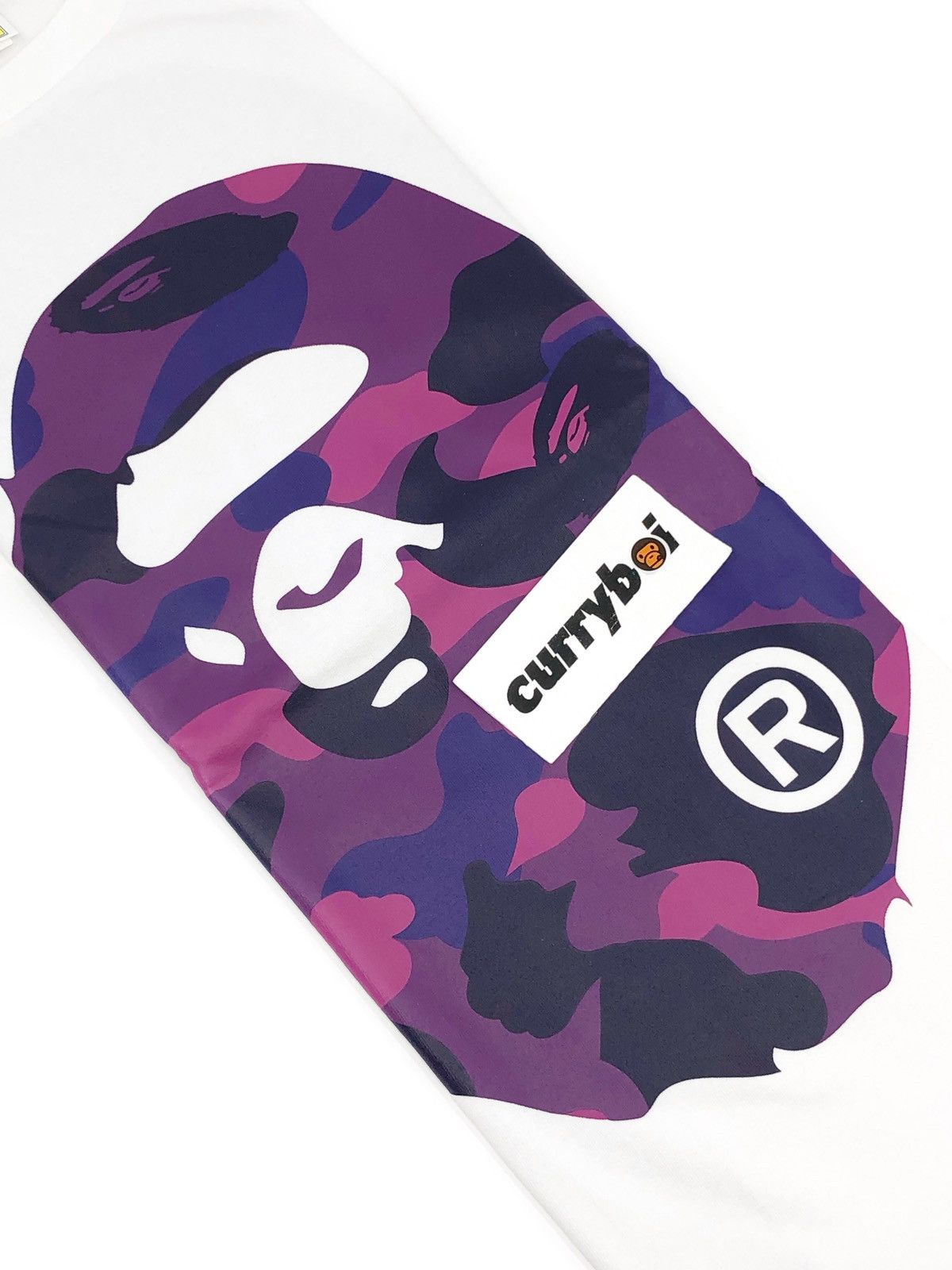 Bape (3XL)⚡️BAPE Color Camo Big Ape Head T-Shirt White/Purple Size US XXL / EU 58 / 5 - 5 Thumbnail