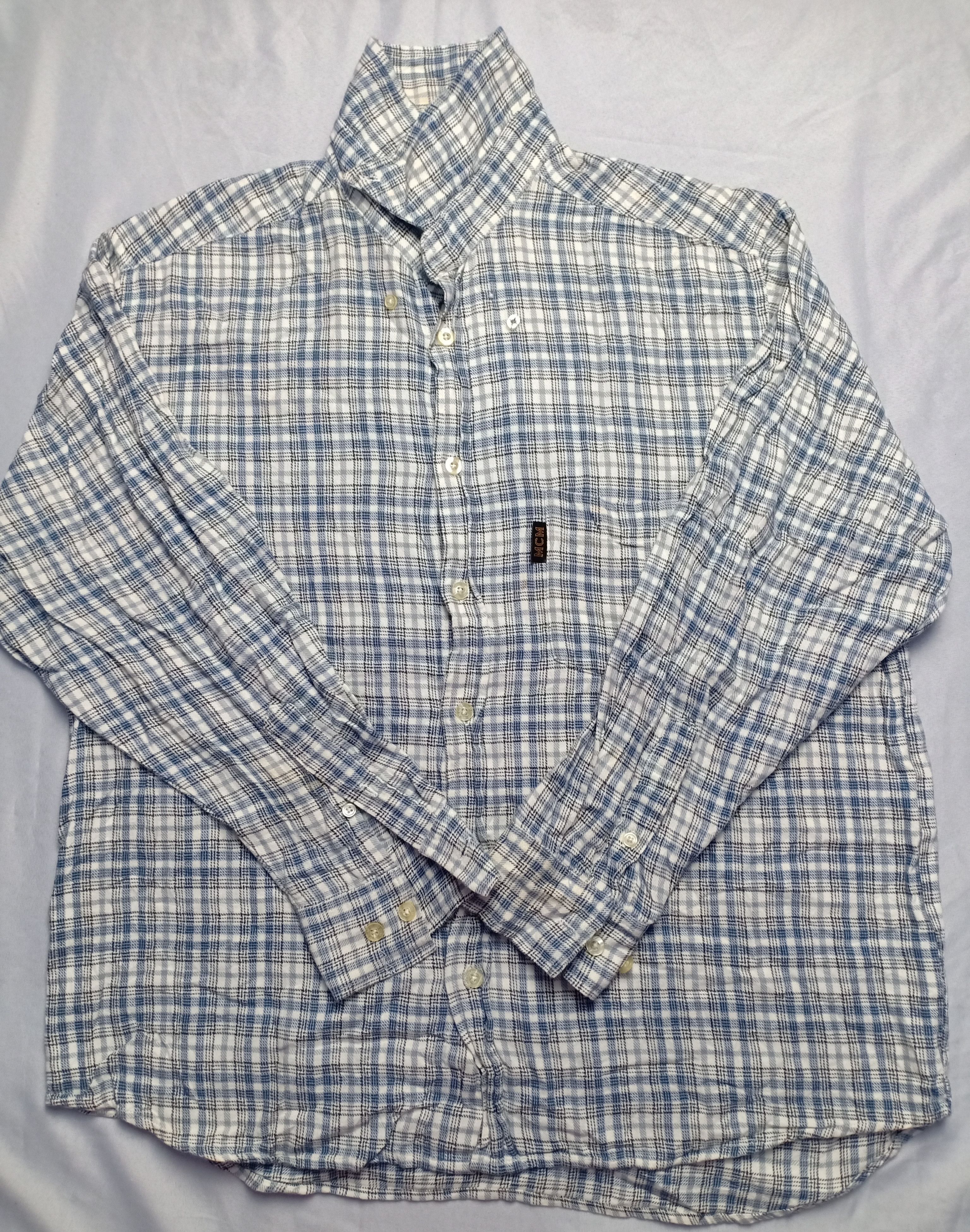 MCM MCM Legere Button Up Casual Men's Striped Size US M / EU 48-50 / 2 - 1 Thumbnail