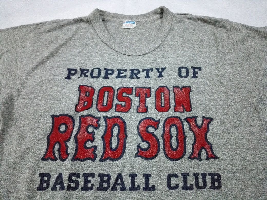 MLB RARE 80s CHAMPION 50/50 USA BOSTON RED SOX Tee Size US S / EU 44-46 / 1 - 2 Thumbnail
