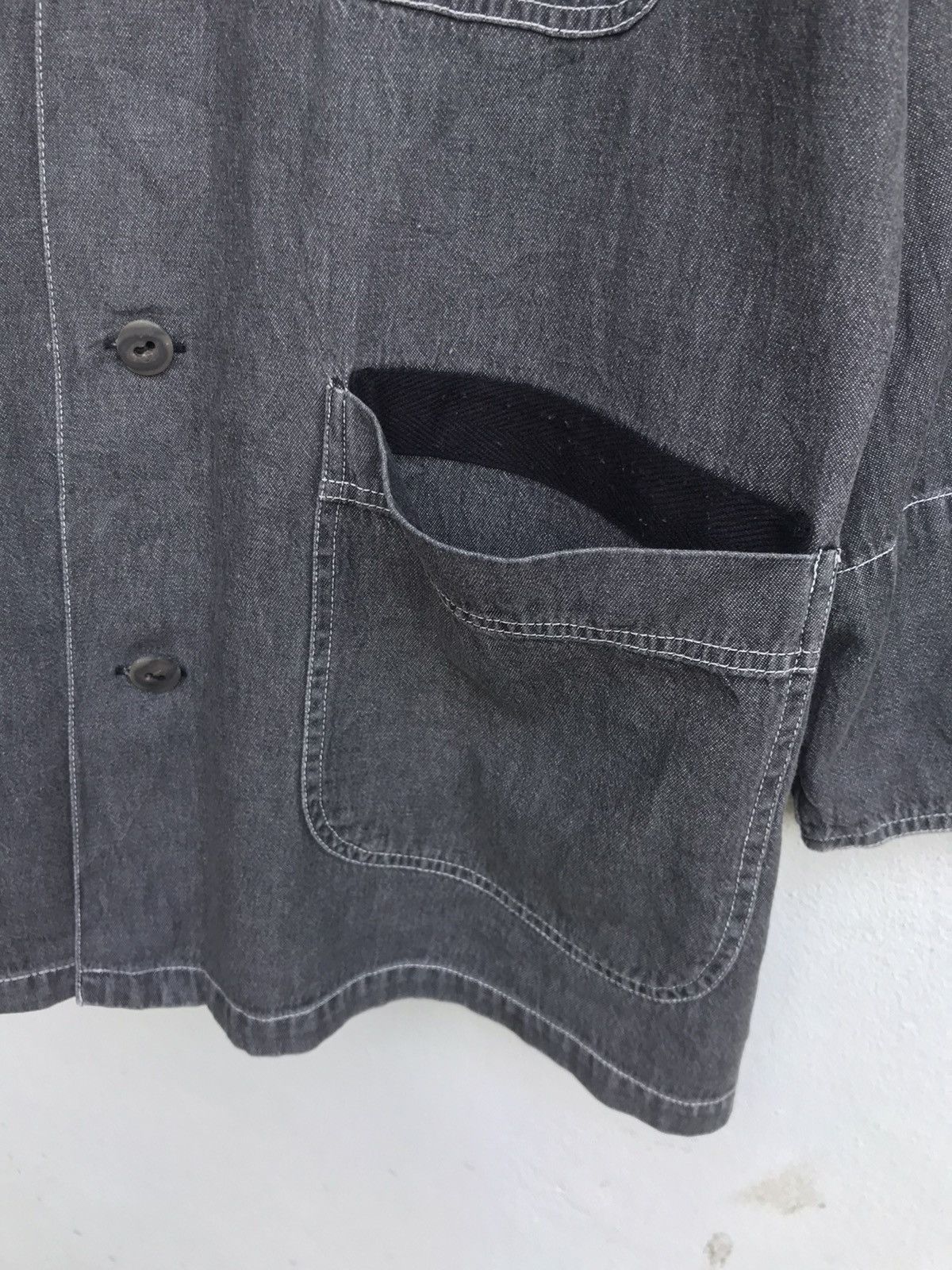 Issey Miyake IM Product by Issey Miyake Oversize Loose Denim Jacket Size US M / EU 48-50 / 2 - 7 Thumbnail