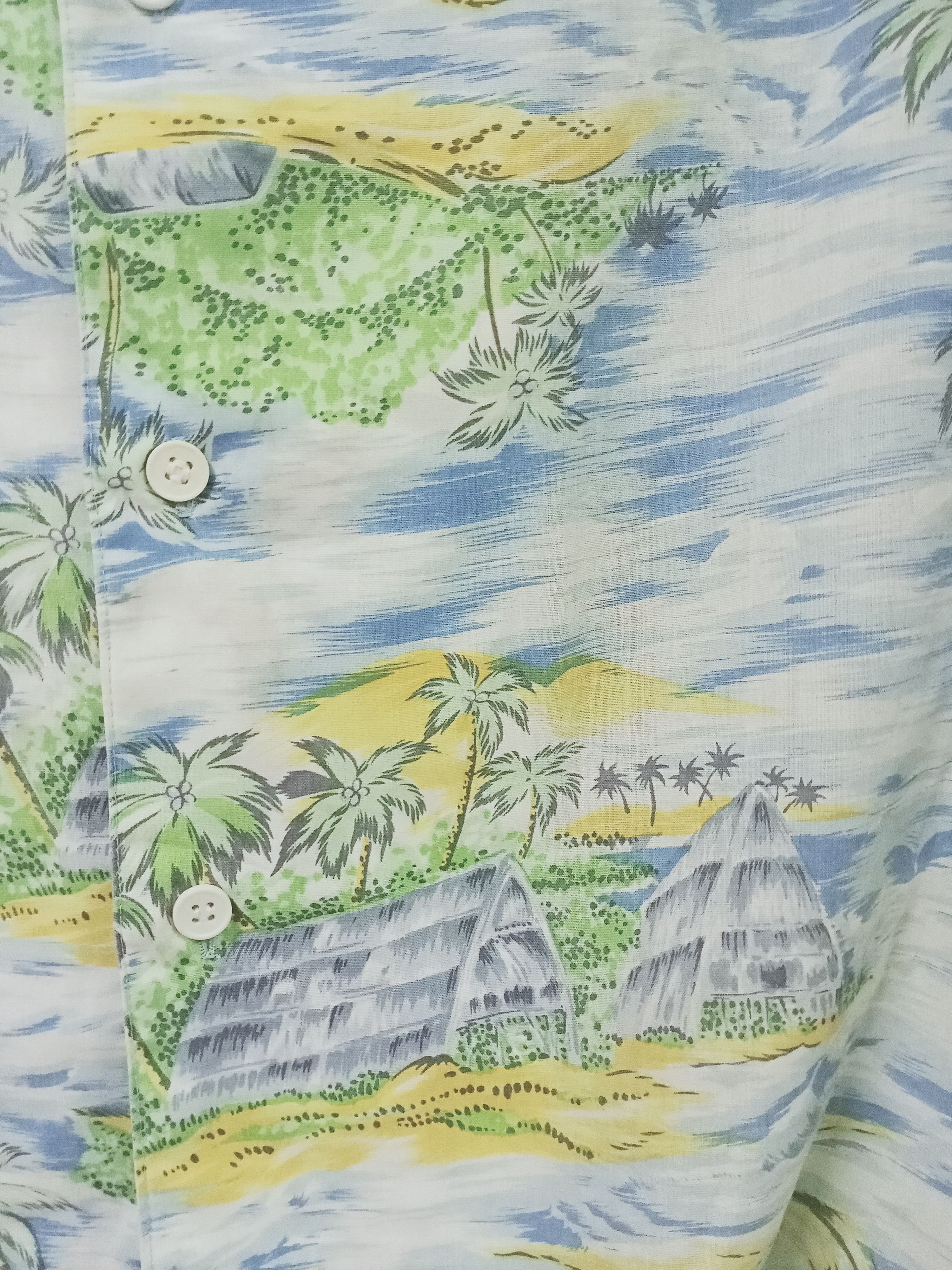 Japanese Brand Rouls Mou Island Pattern Hawaiian Shirt Size US M / EU 48-50 / 2 - 6 Thumbnail
