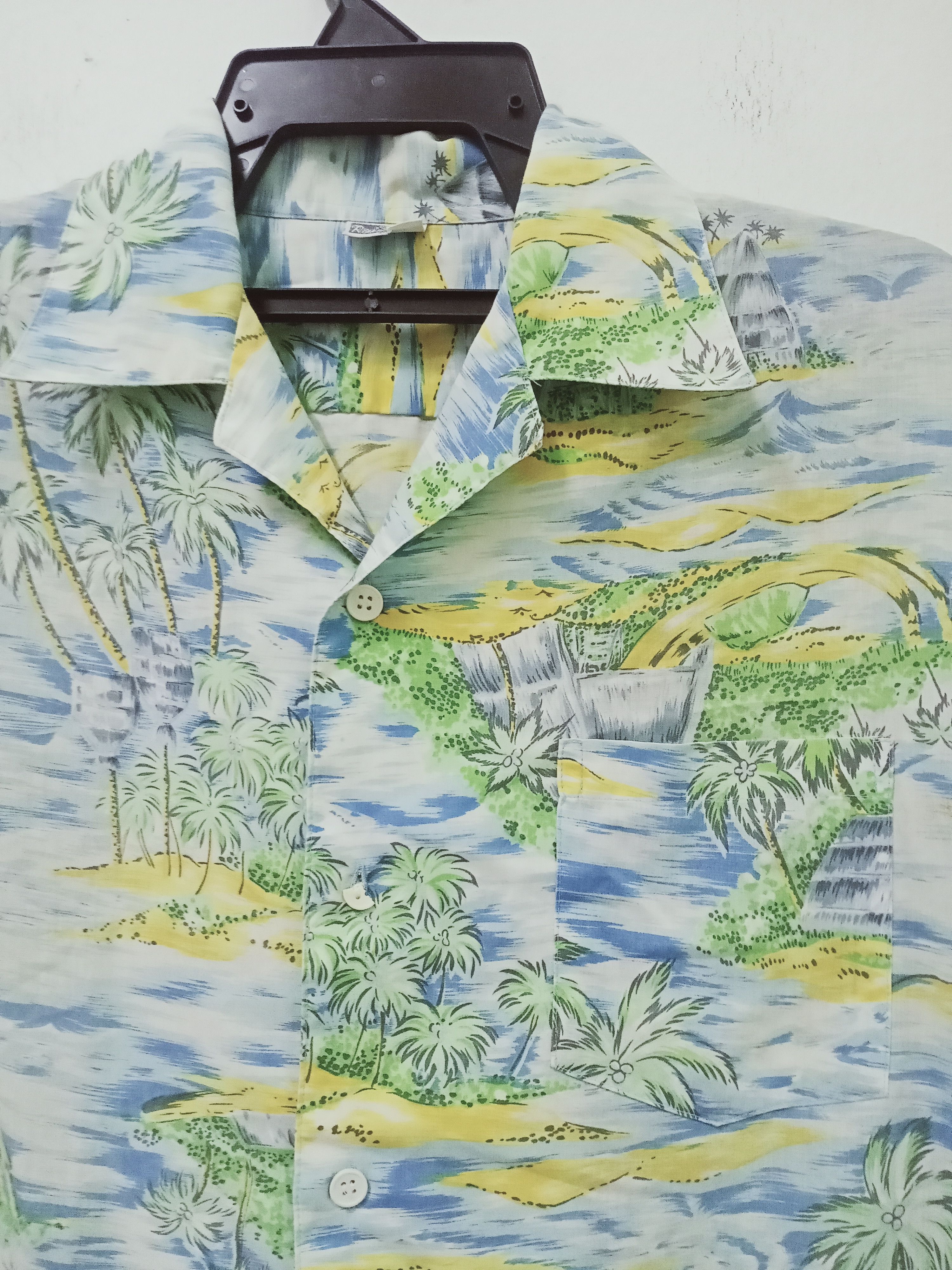 Japanese Brand Rouls Mou Island Pattern Hawaiian Shirt Size US M / EU 48-50 / 2 - 3 Thumbnail