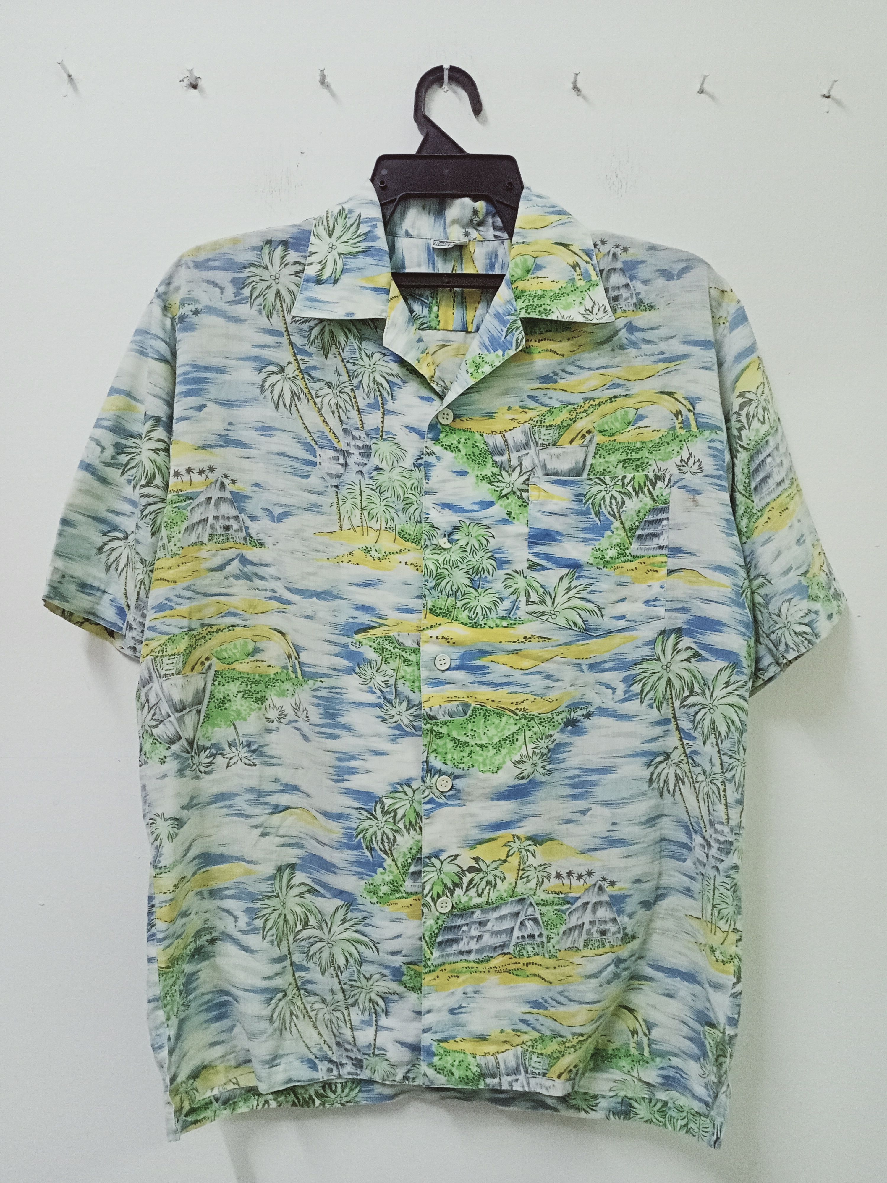 Japanese Brand Rouls Mou Island Pattern Hawaiian Shirt Size US M / EU 48-50 / 2 - 1 Thumbnail