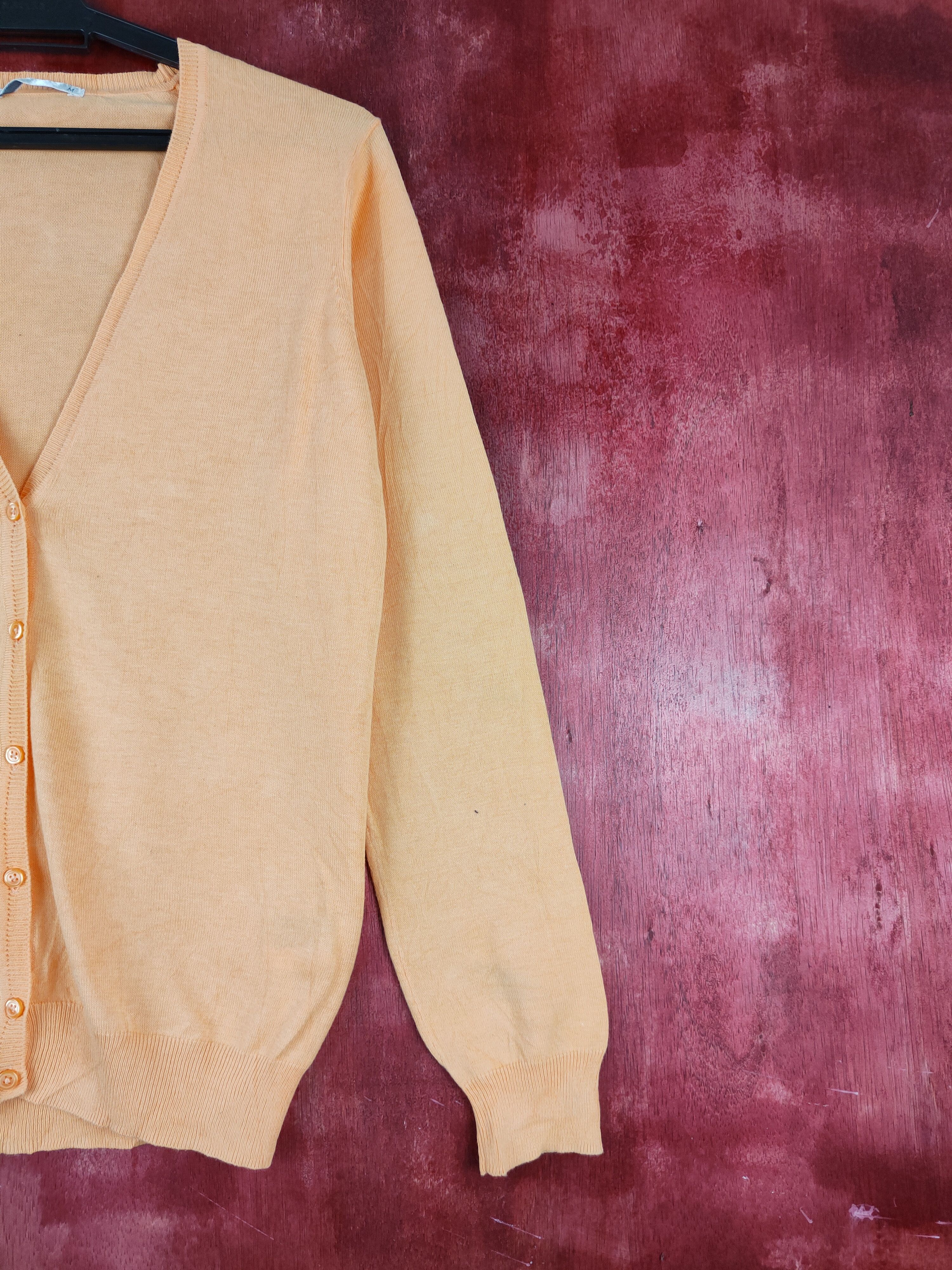 Japanese Brand × Uniqlo Uniqlo Orange Cardigan #S871 Size M / US 6-8 / IT 42-44 - 5 Thumbnail